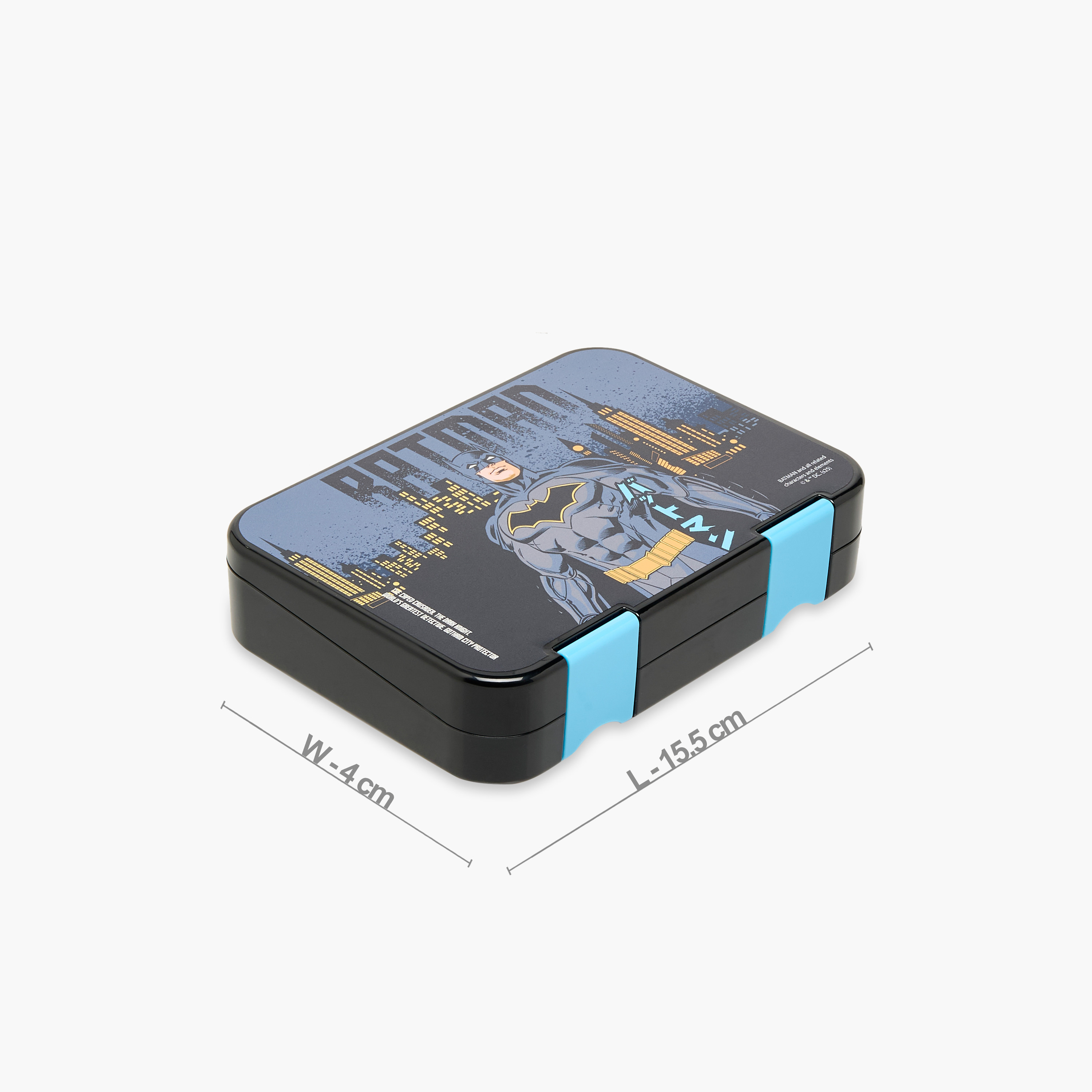 Batman Printed Lunch Box with Clip Lock Closure-school-lunchessentials-lunchboxes-image-2