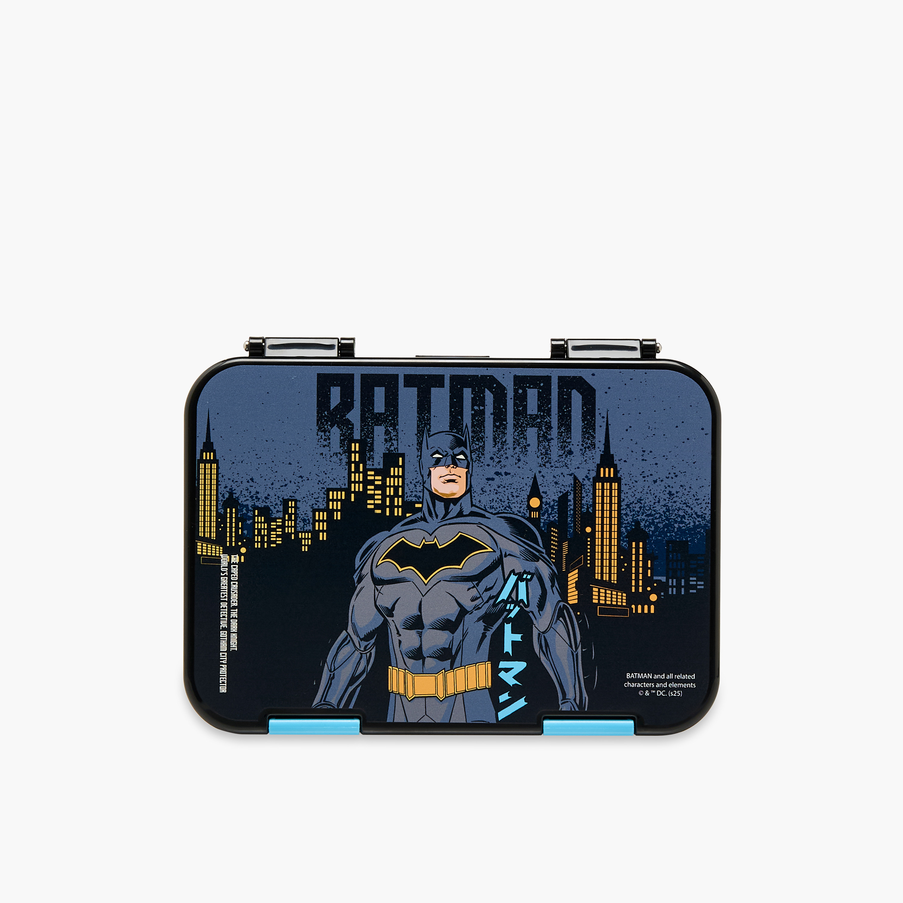 Batman Printed Lunch Box with Clip Lock Closure-school-lunchessentials-lunchboxes-image-3