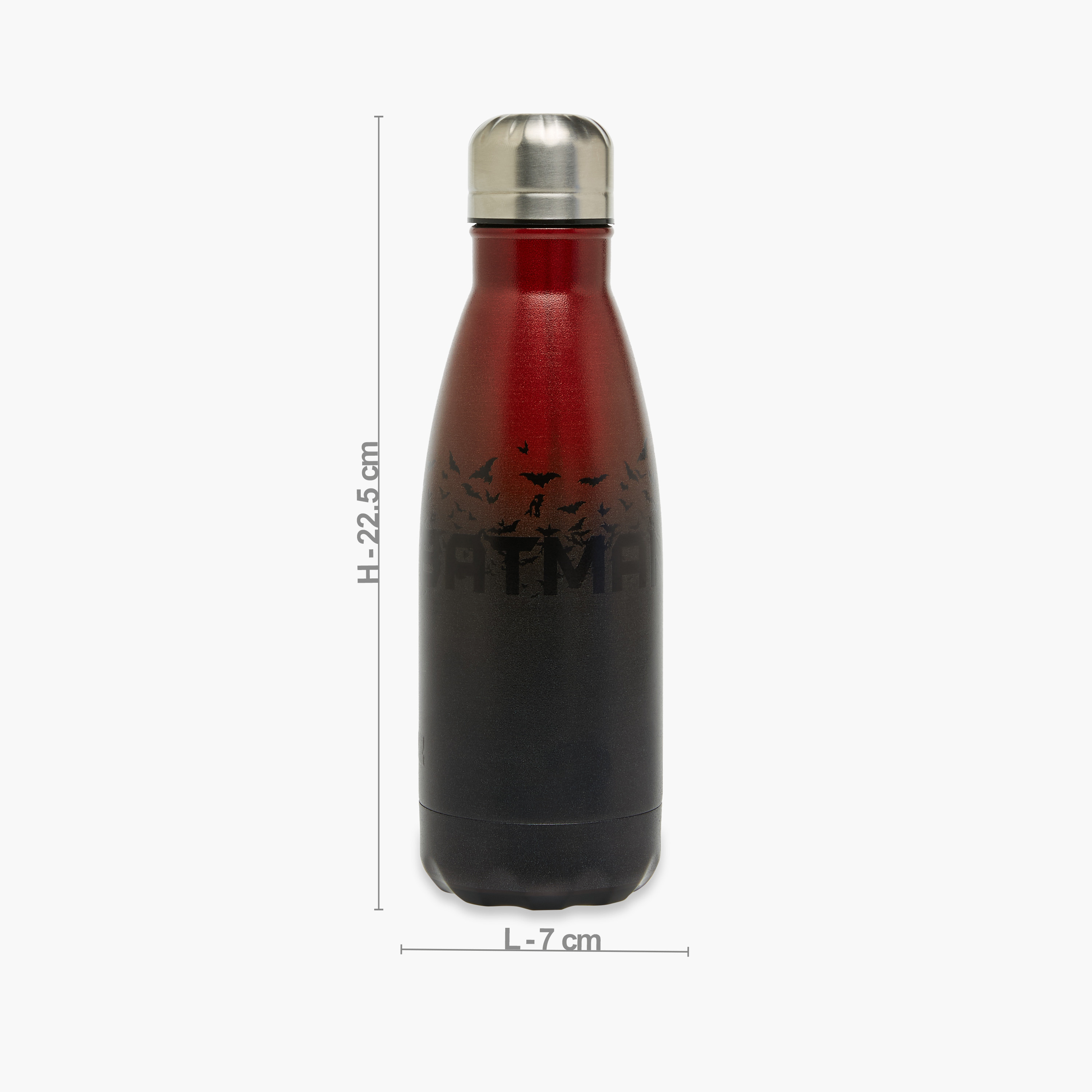 Batman Print Insulated Water Bottle - 500 ml-school-waterbottles-image-2