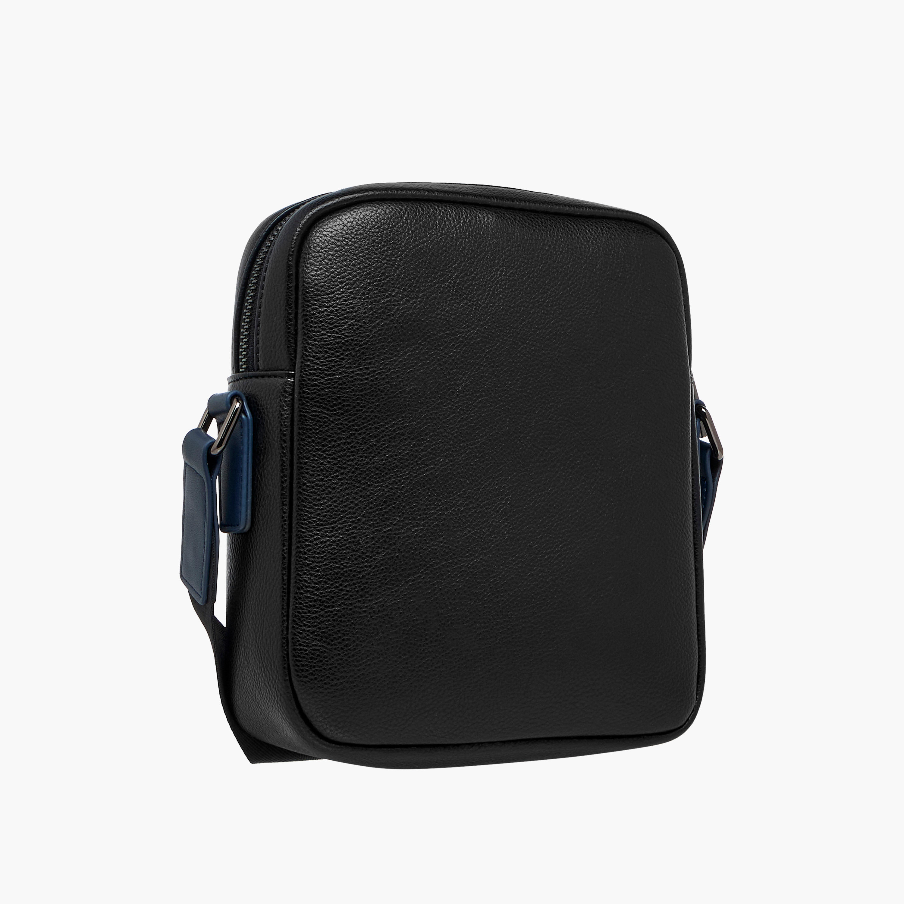 Duchini Striped Crossbody Bag with Adjustable Strap-men-bags-image-4