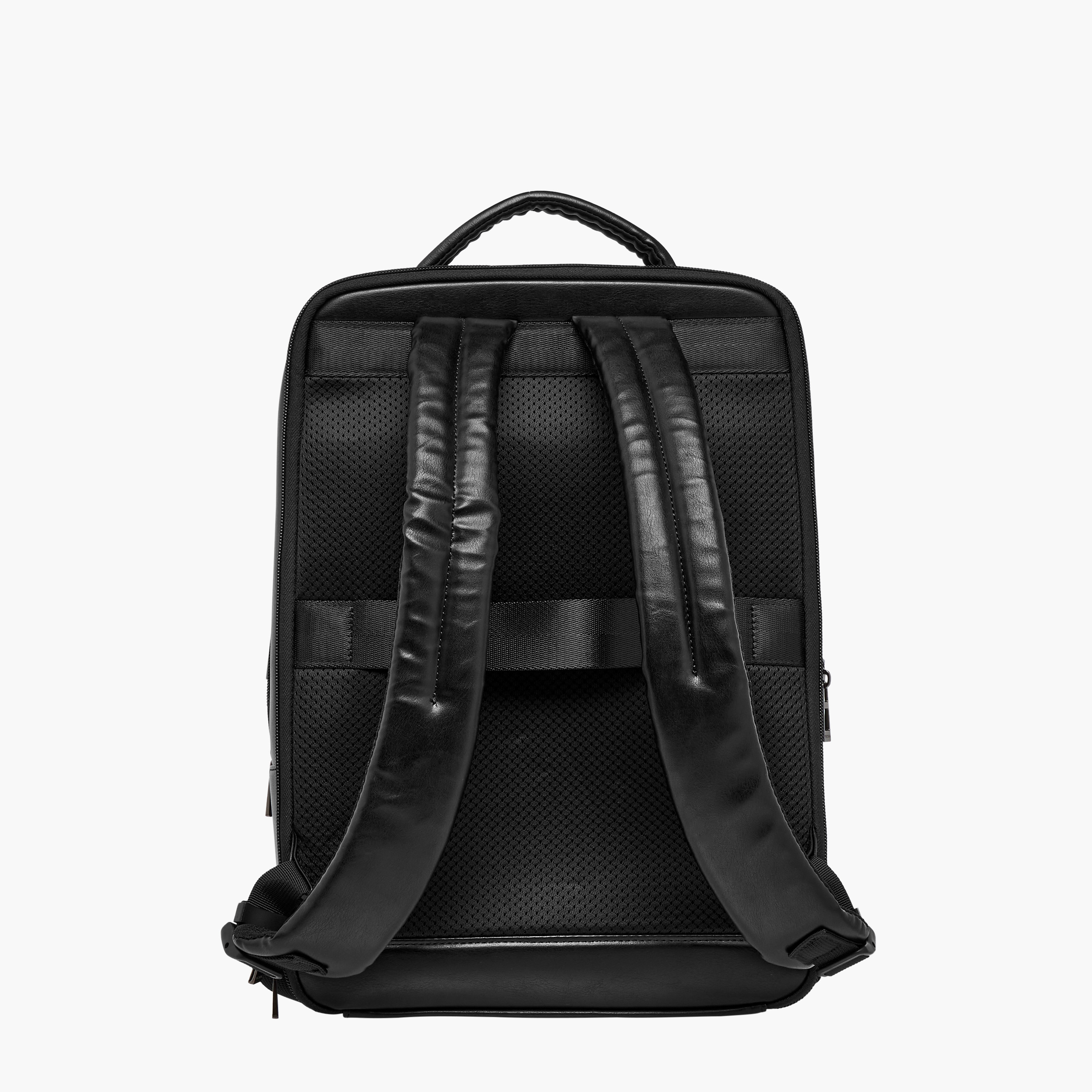Duchini Solid Backpack with Top Handle and Zip Closure - 31x17x43 cm-men-bags-image-4