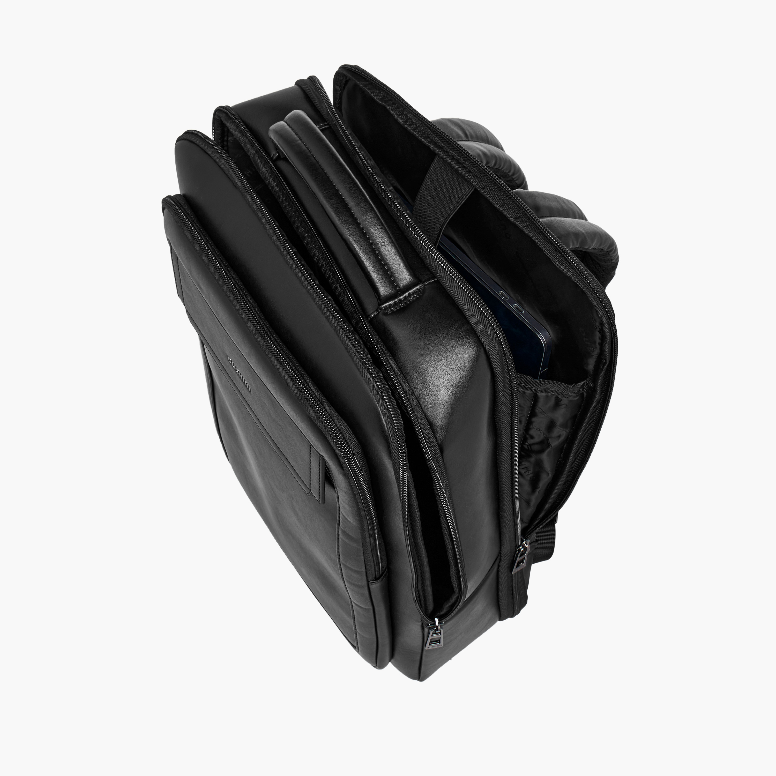 Duchini Solid Backpack with Top Handle and Zip Closure - 31x17x43 cm-men-bags-image-9