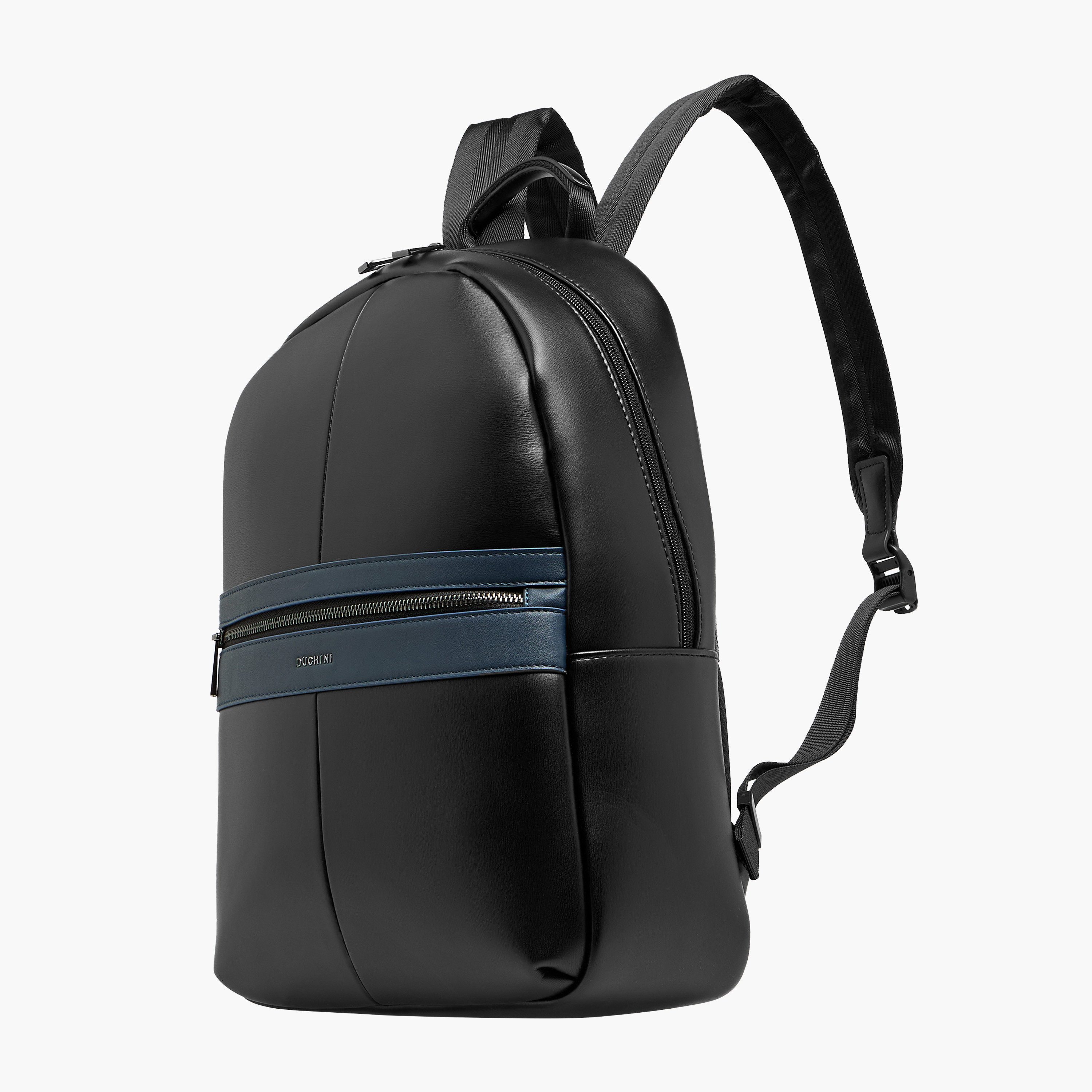 Duchini Solid Backpack with Adjustable Straps and Zip Closure - 31x17x43 cm-men-bags-image-3