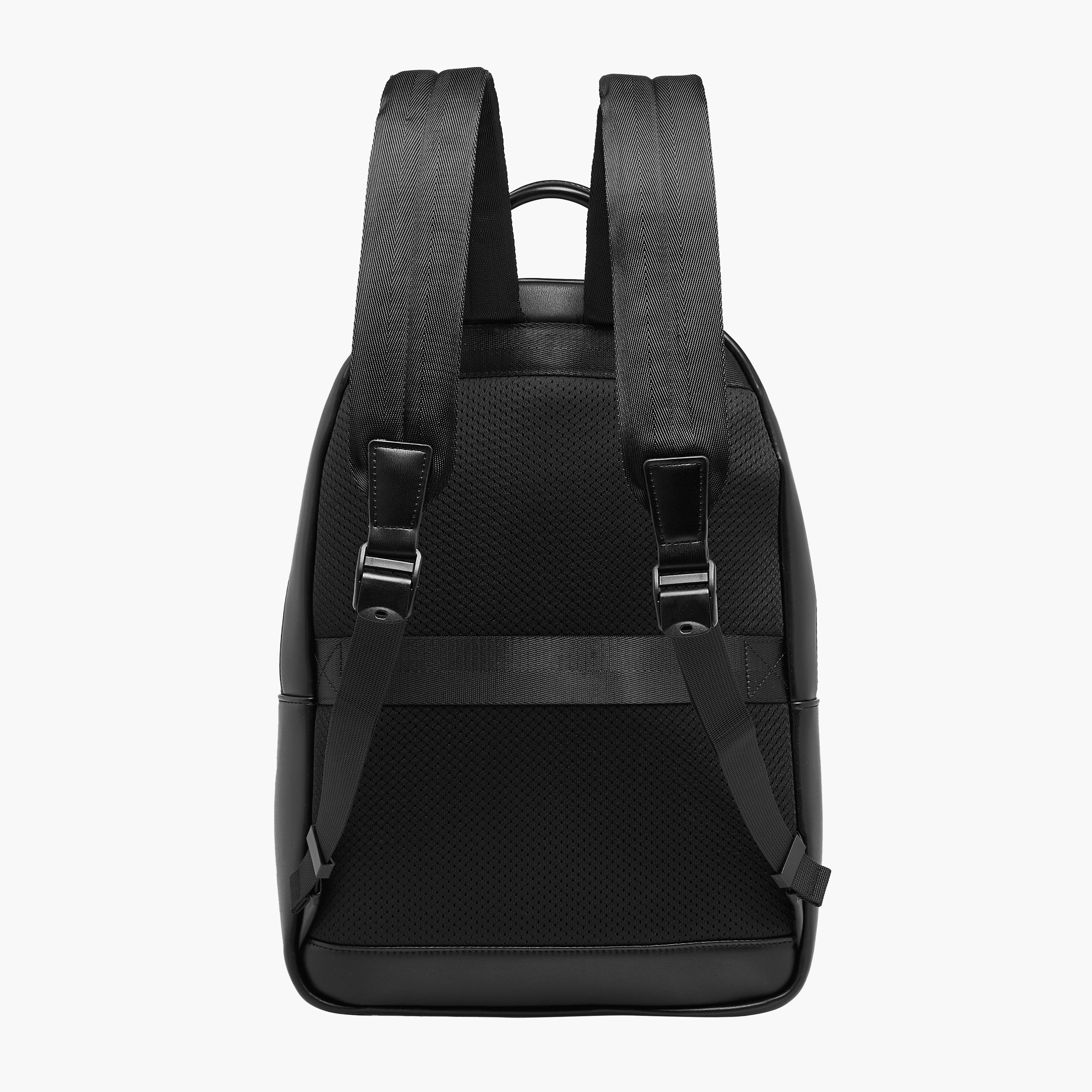 Duchini Solid Backpack with Adjustable Straps and Zip Closure - 31x17x43 cm-men-bags-image-4