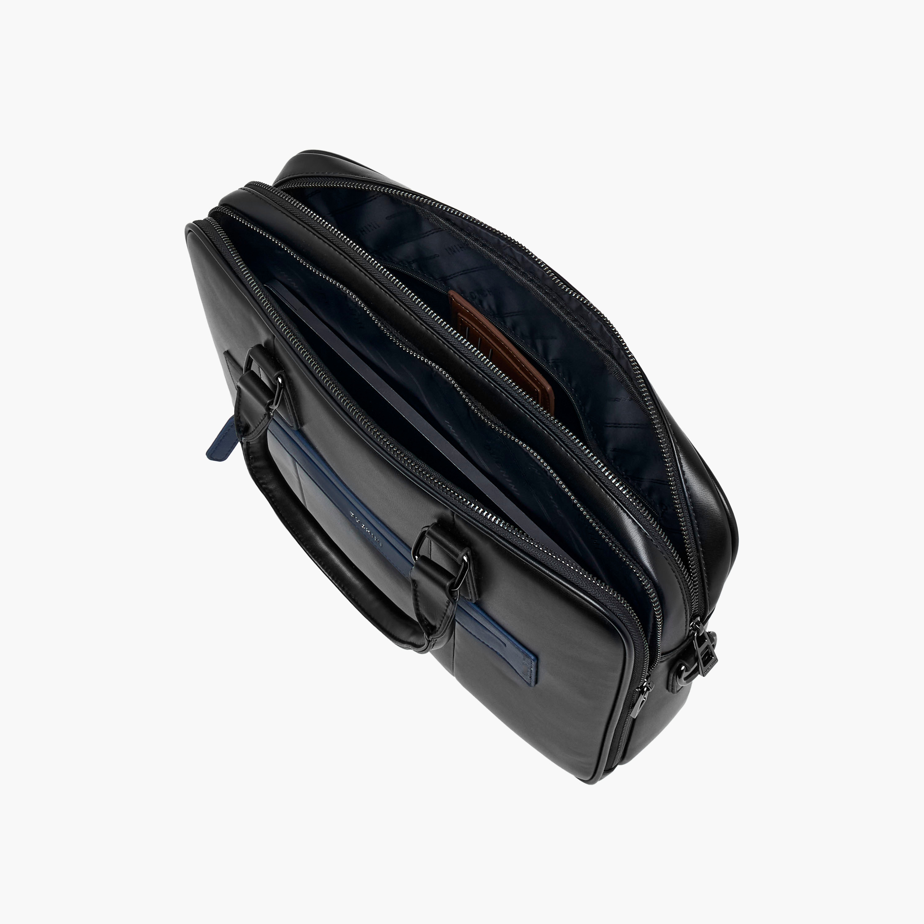 Duchini Solid Laptop Bag with Detachable Strap and Zip Closure-men-bags-image-8