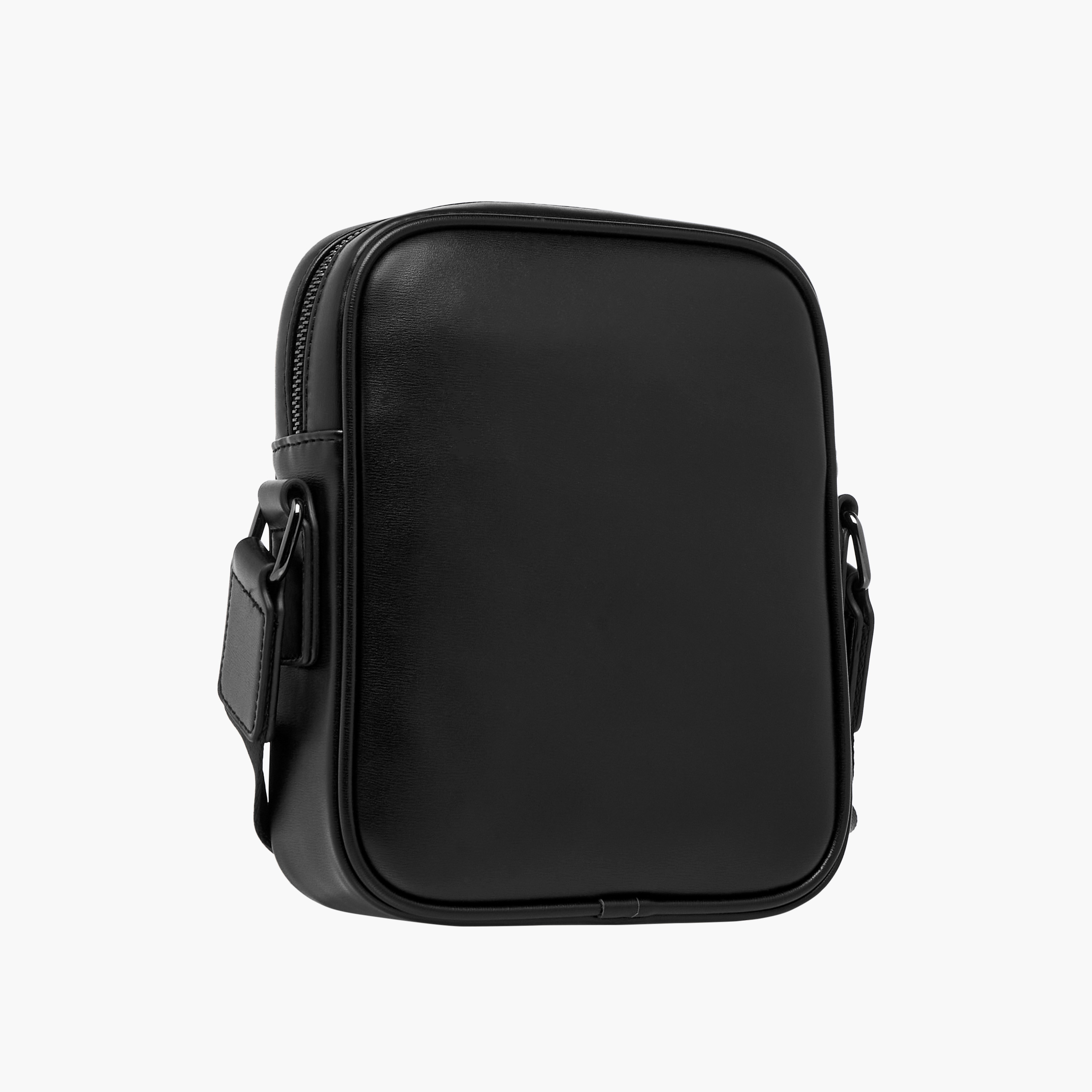 Duchini Solid Crossbody Bag with Adjustable Strap-men-bags-image-4