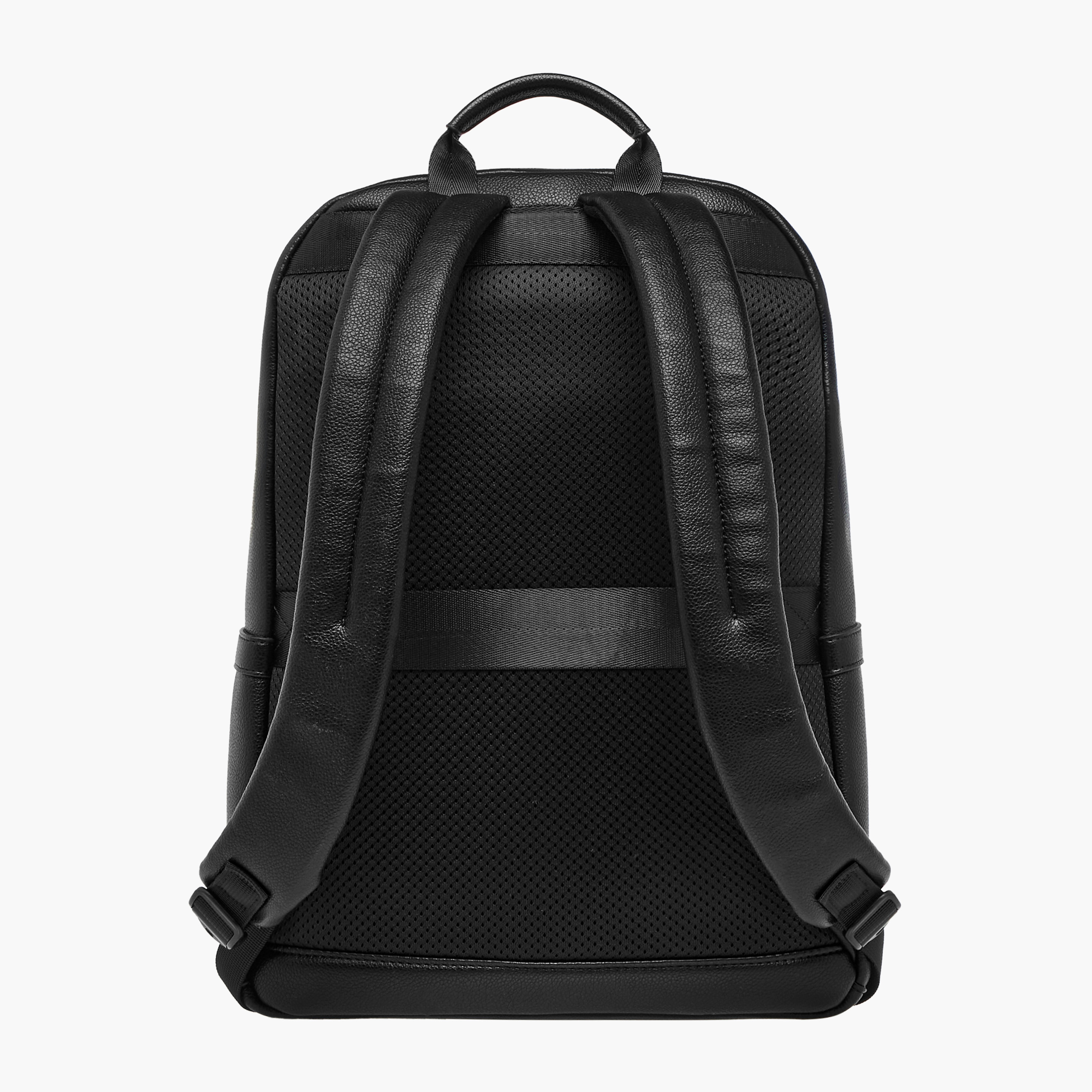 Duchini Solid Backpack with Adjustable Straps and Zip Closure - 31x17x43 cm-men-bags-image-4