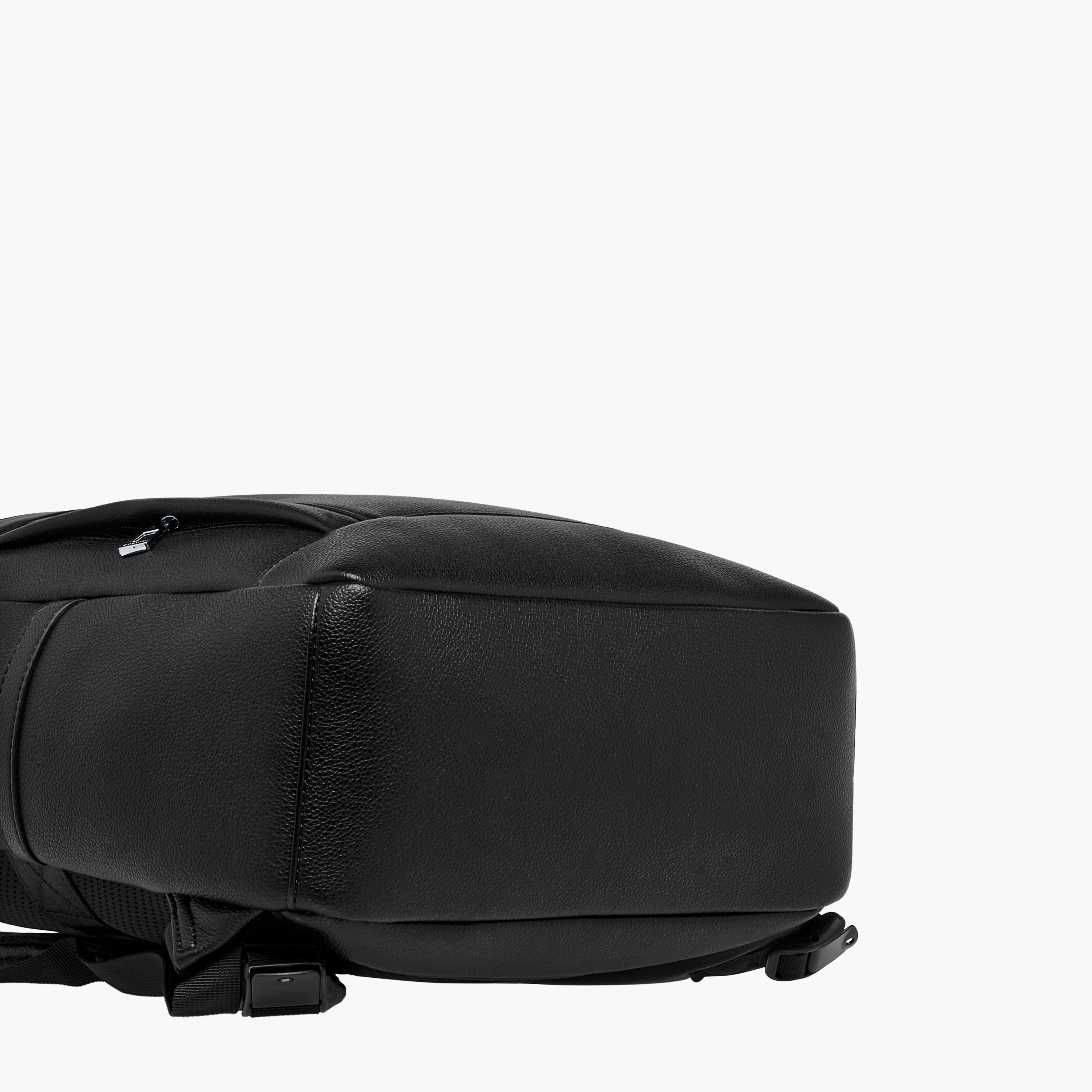 Duchini Solid Backpack with Adjustable Straps and Zip Closure - 31x17x43 cm-men-bags-image-8