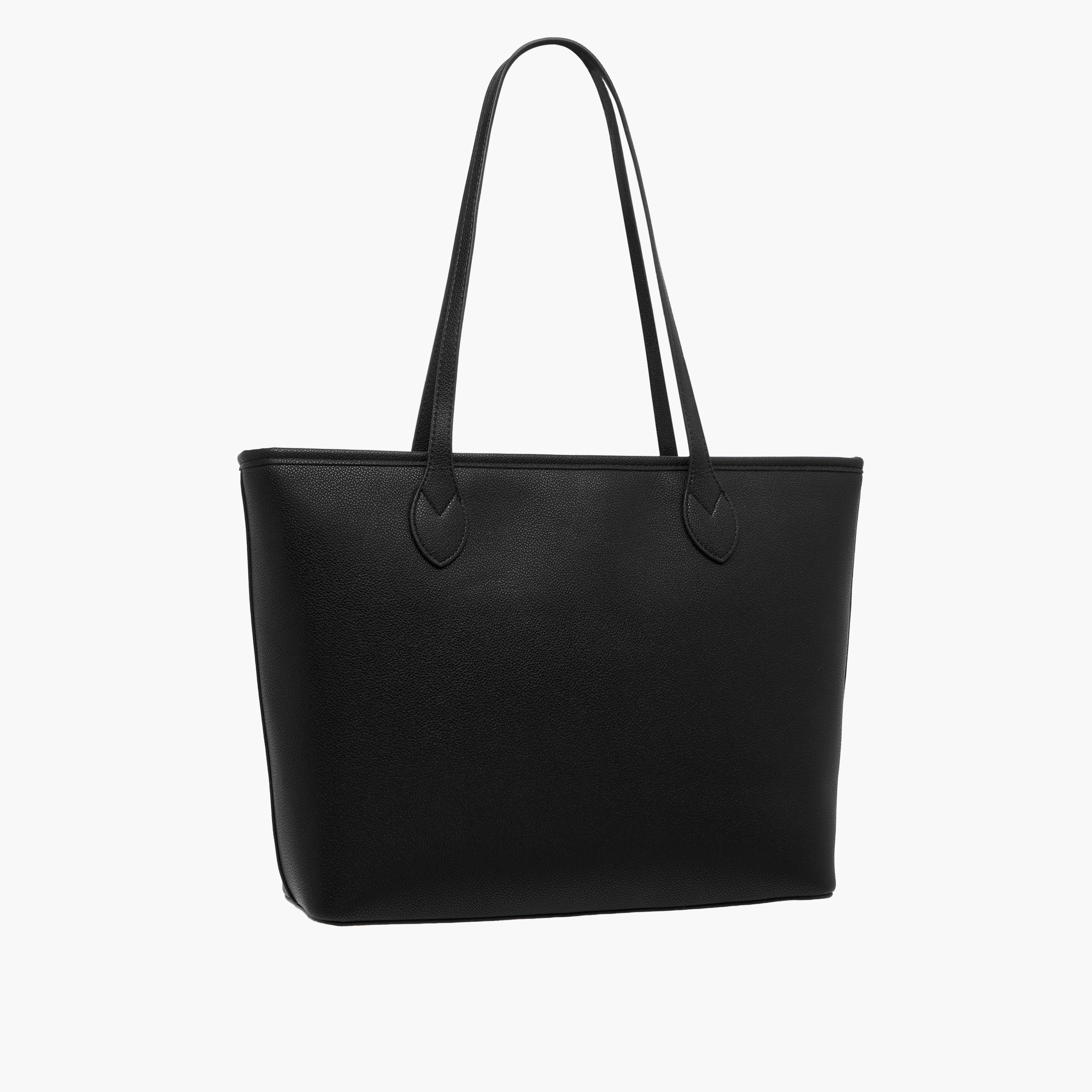 Missy Solid Tote Bag with Double Handle and Zip Closure-women-bagsandwallets-handbags-image-4