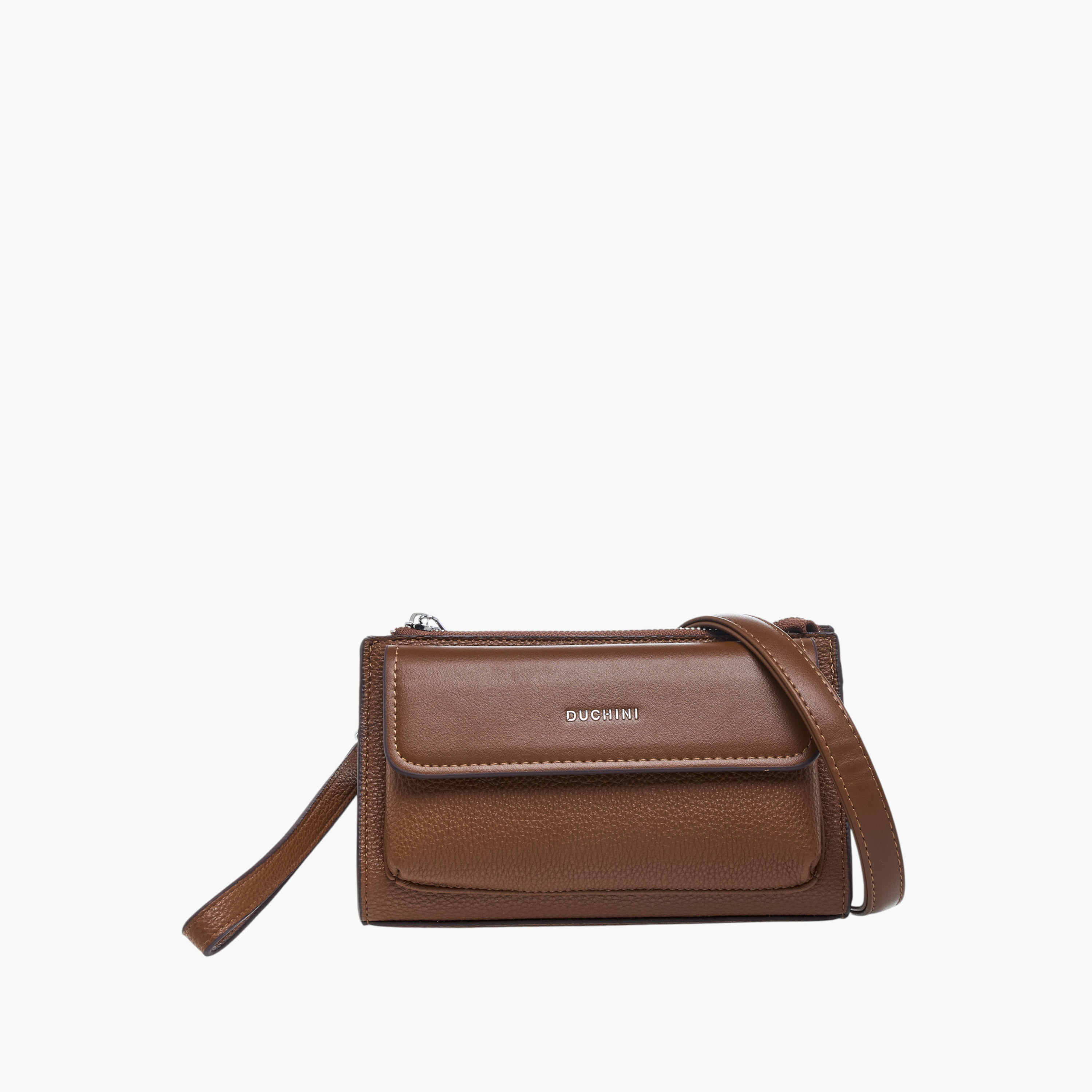 شنطة سادة بحزام قابل للفصل وسحاب إغلاق من دوتشيني-travel-accessories-image-1