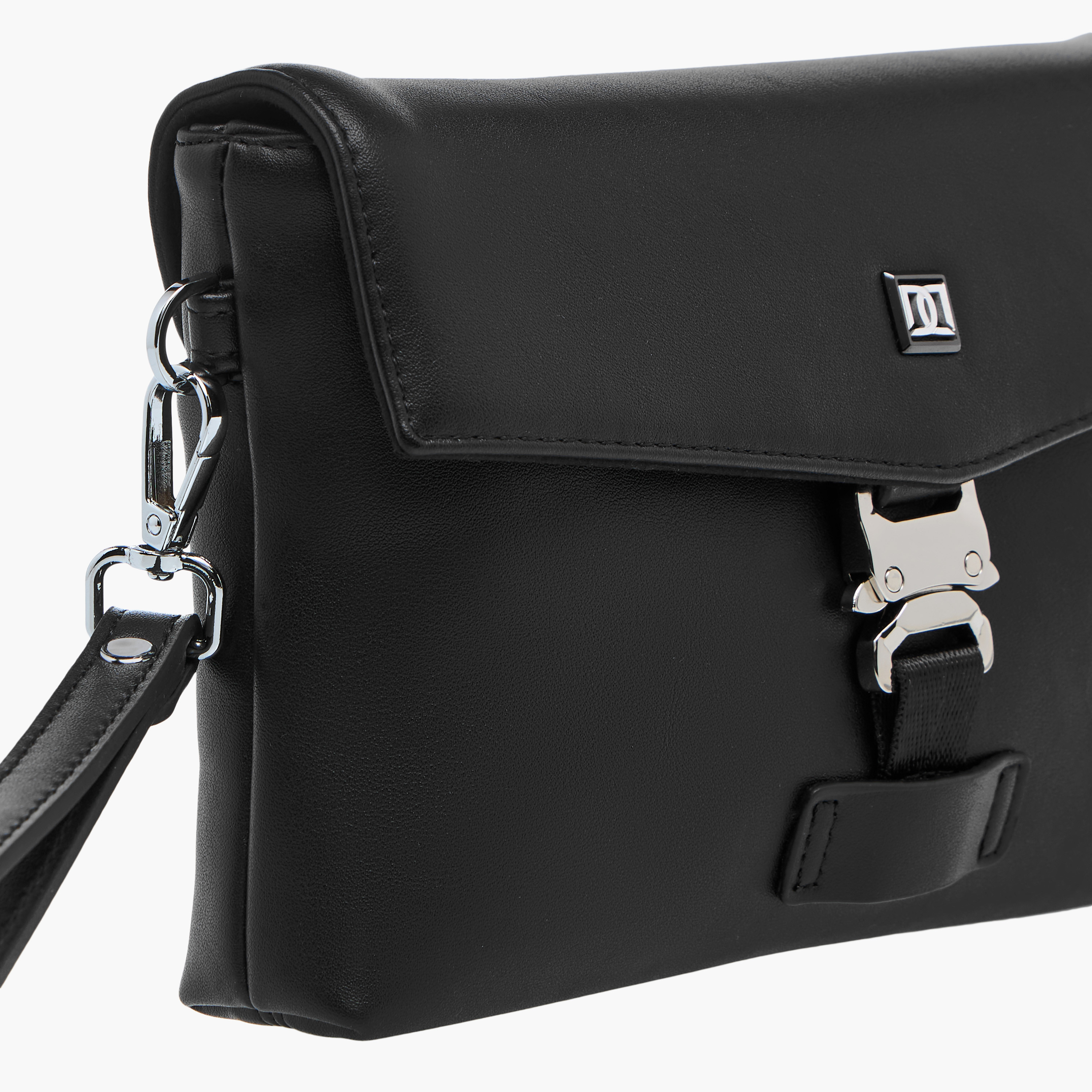 Duchini Solid Bag with Wristlet-men-bags-image-4