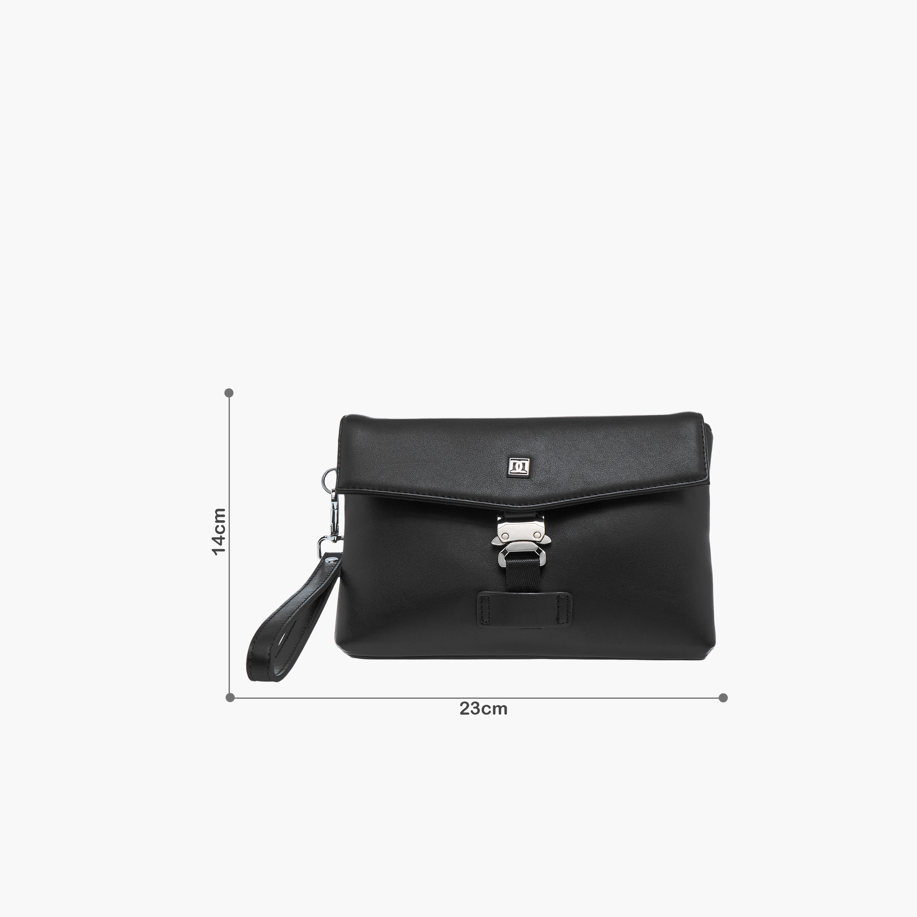 Duchini Solid Bag with Wristlet-men-bags-image-2