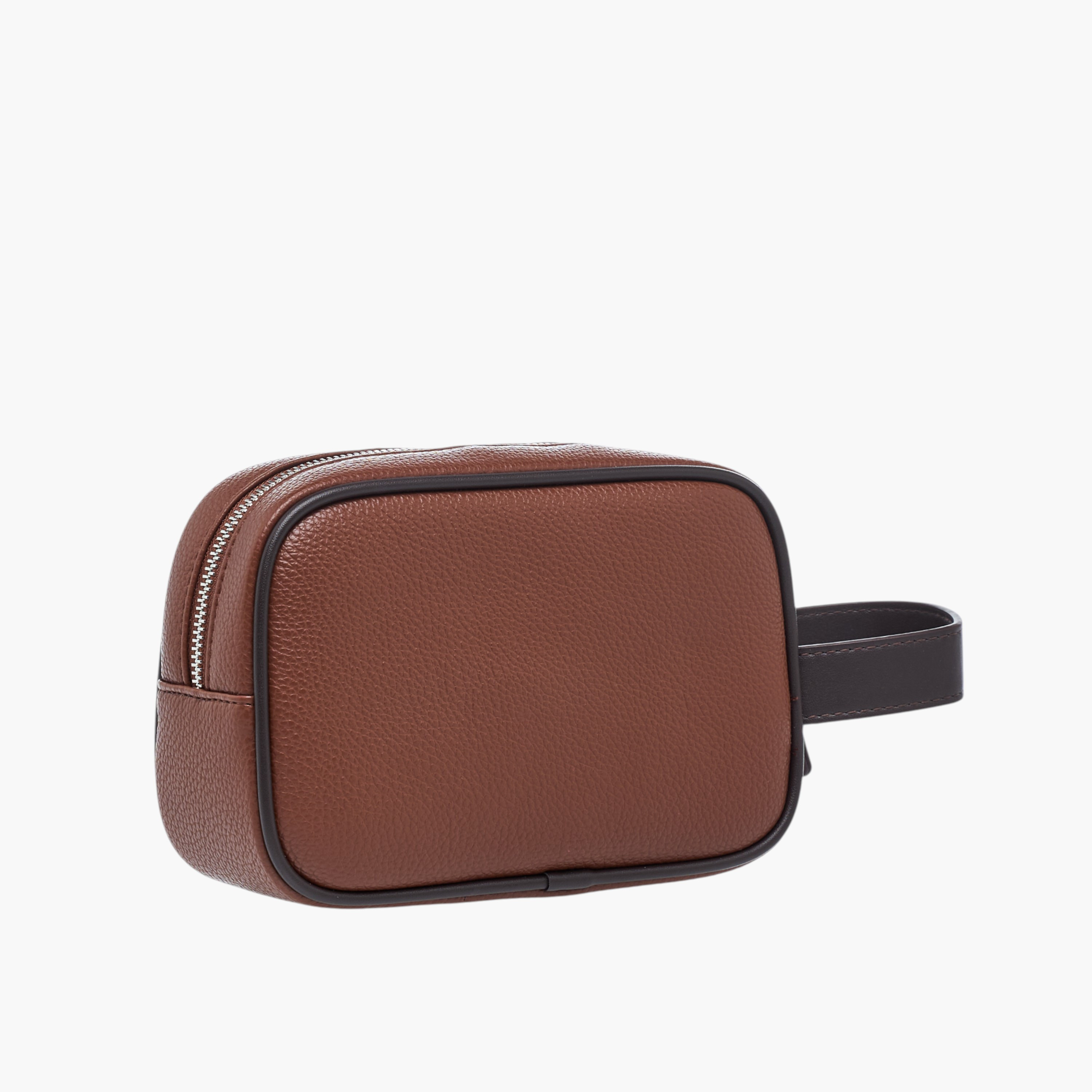 Duchini Textured Pouch with Zip Closure-men-bags-image-4