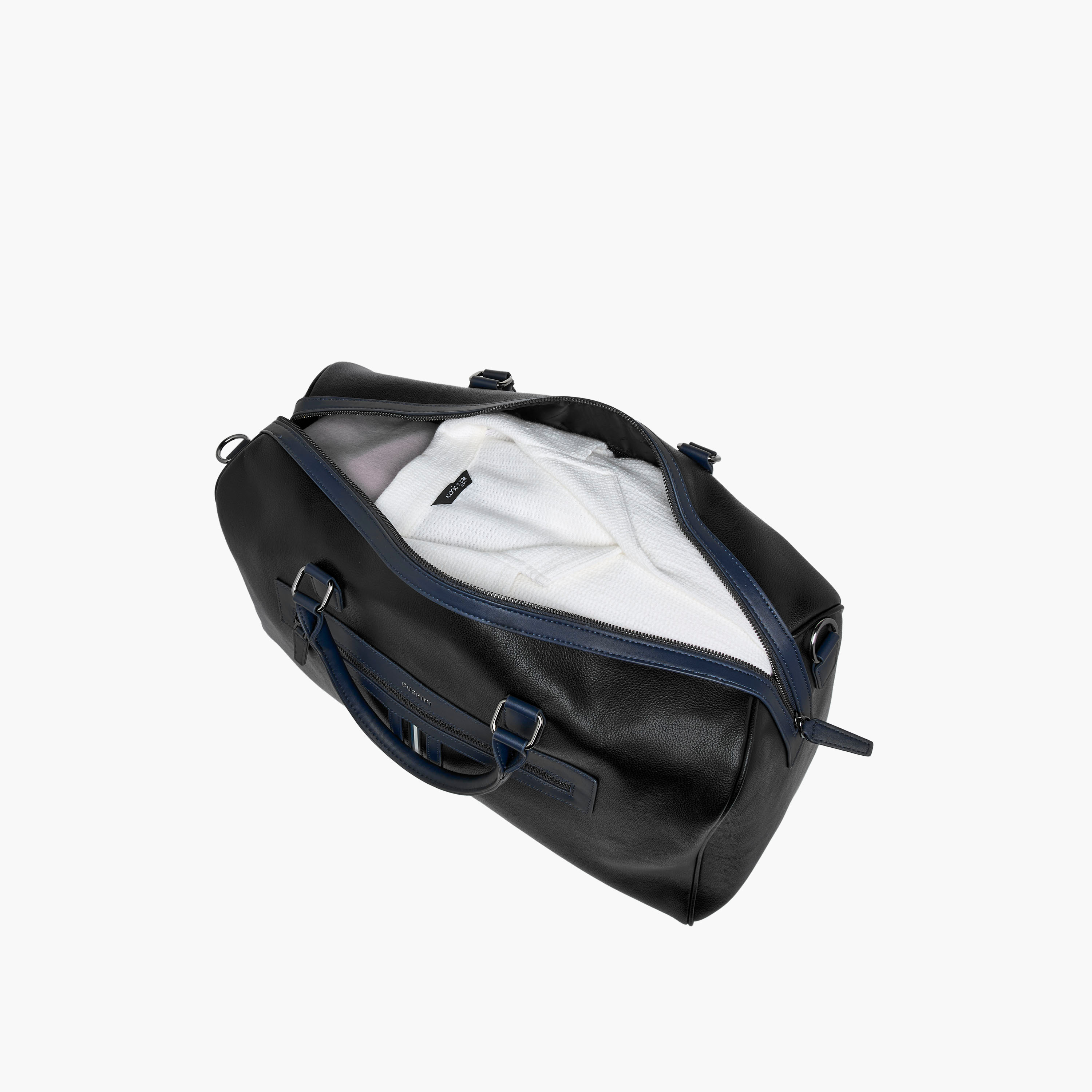 Duchini Solid Duffel Bag with Detachable Strap and Zip Closure-travel-luggagesandbags-dufflebags-image-7