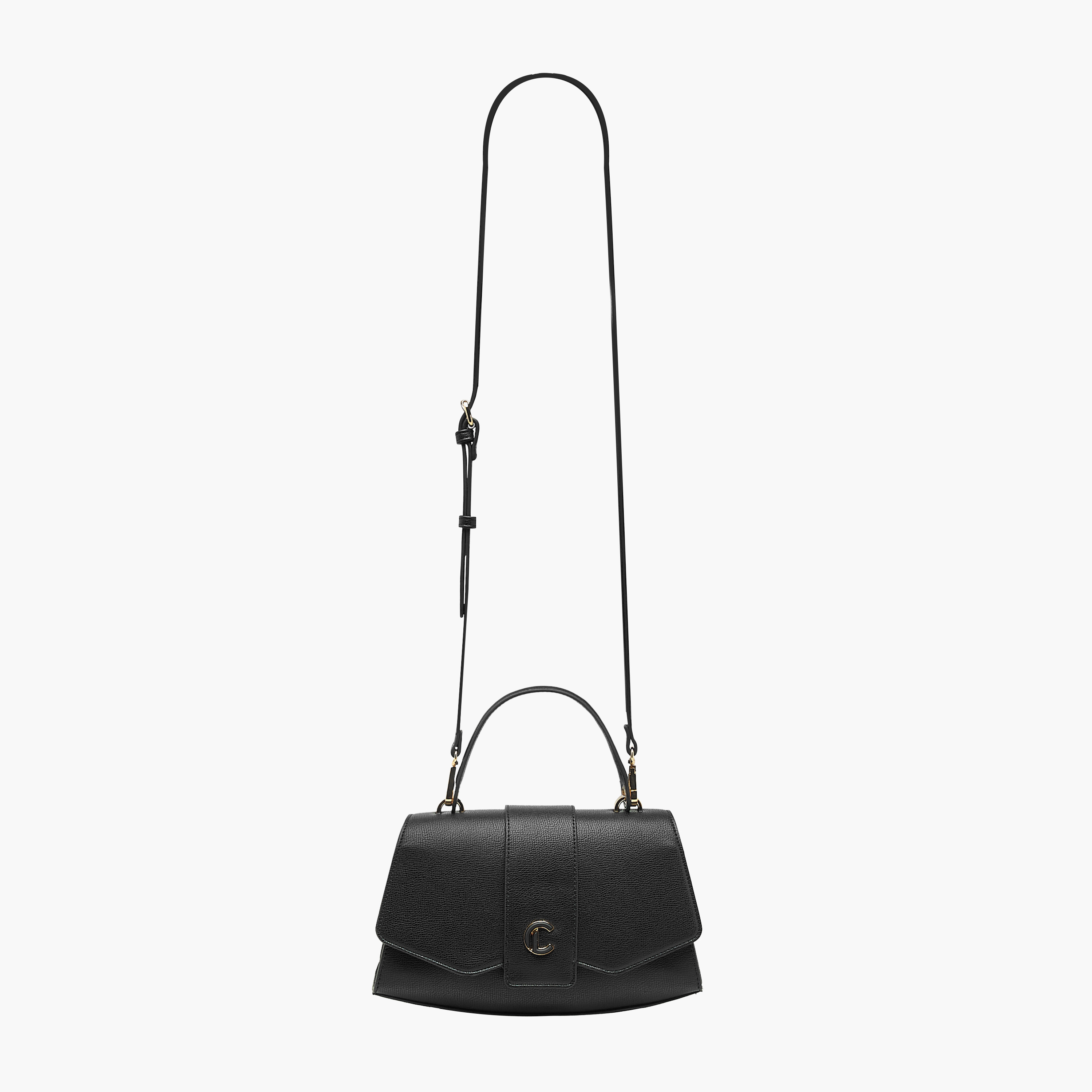 شنطة ساتشيل سادة بزر إغلاق وحزام قابل للفصل من لو كونفورت-women-bagsandwallets-handbags-image-4
