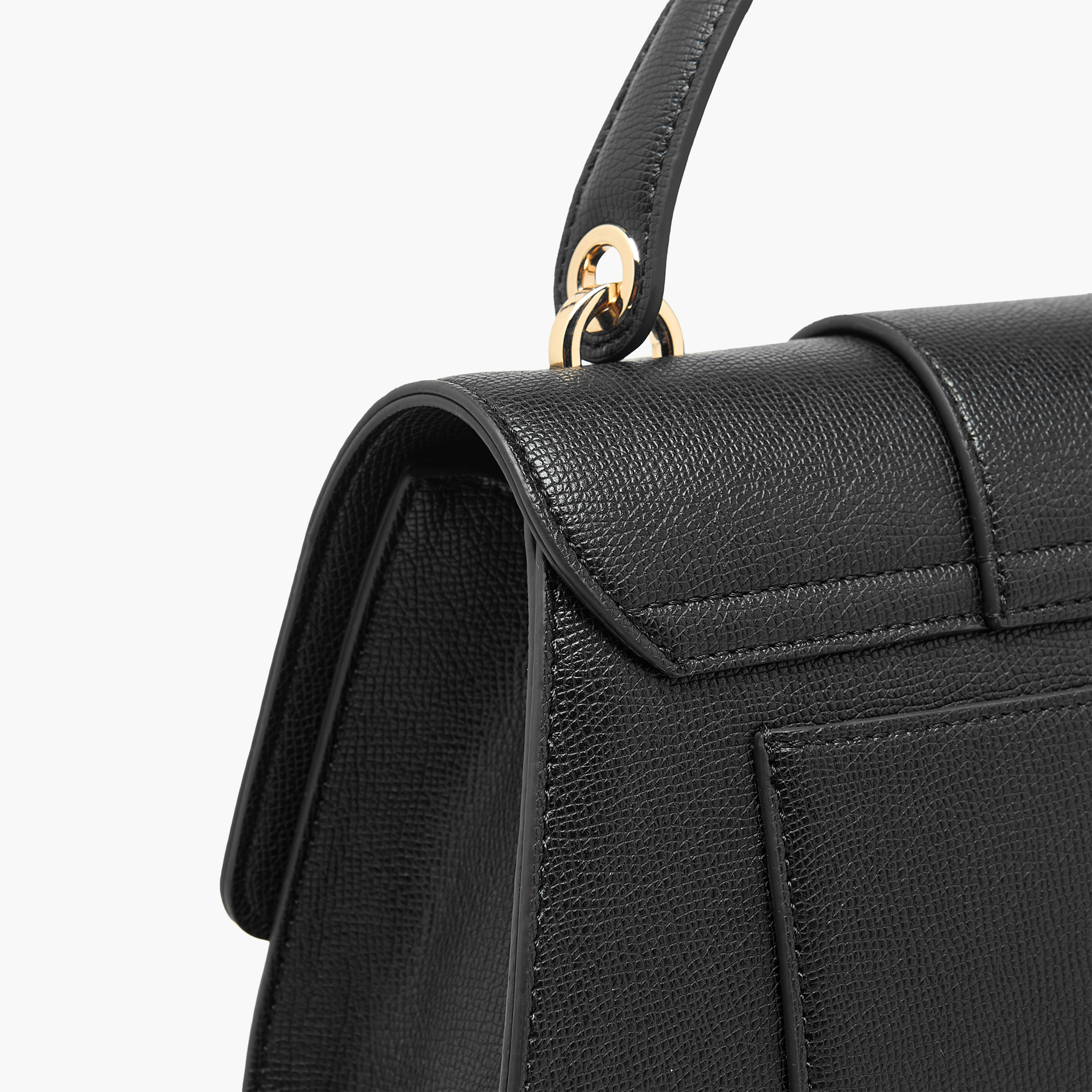 شنطة ساتشيل سادة بزر إغلاق وحزام قابل للفصل من لو كونفورت-women-bagsandwallets-handbags-image-7