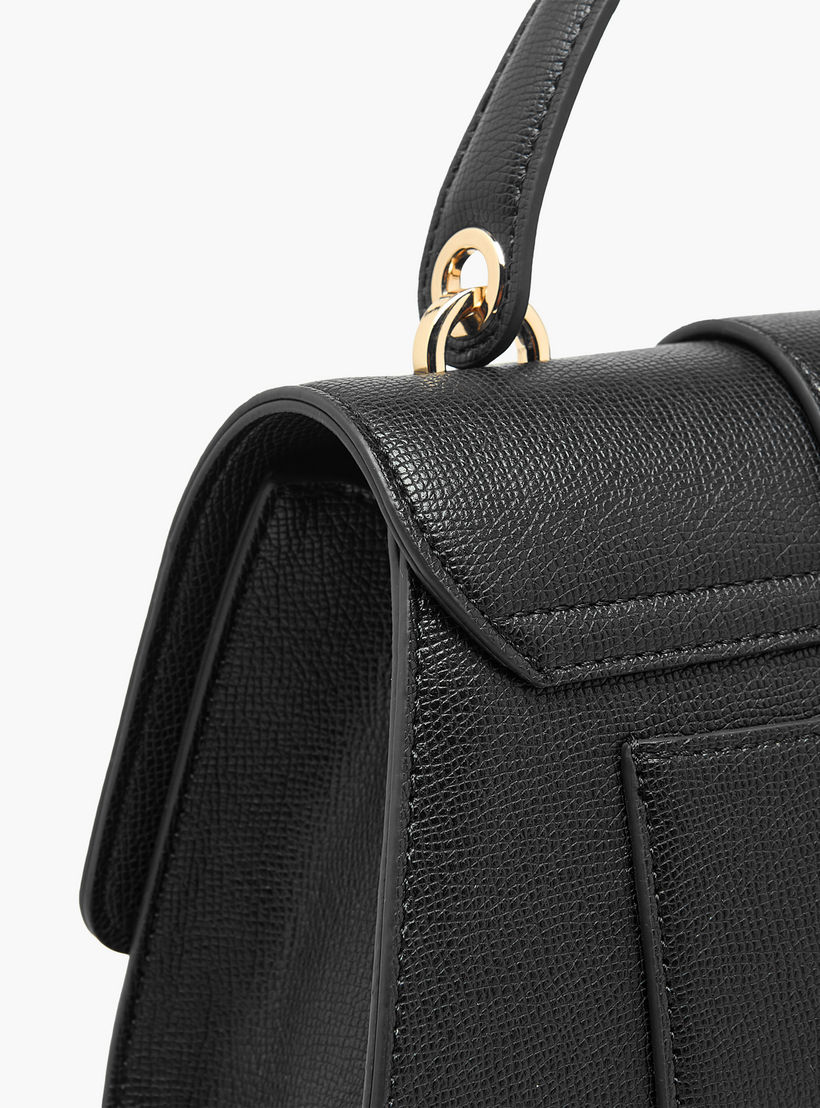 شنطة ساتشيل سادة بزر إغلاق وحزام قابل للفصل من لو كونفورت-women-bagsandwallets-handbags-image-7