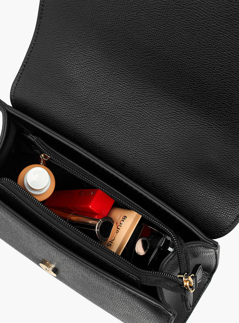 شنطة ساتشيل سادة بزر إغلاق وحزام قابل للفصل من لو كونفورت-women-bagsandwallets-handbags-image-10