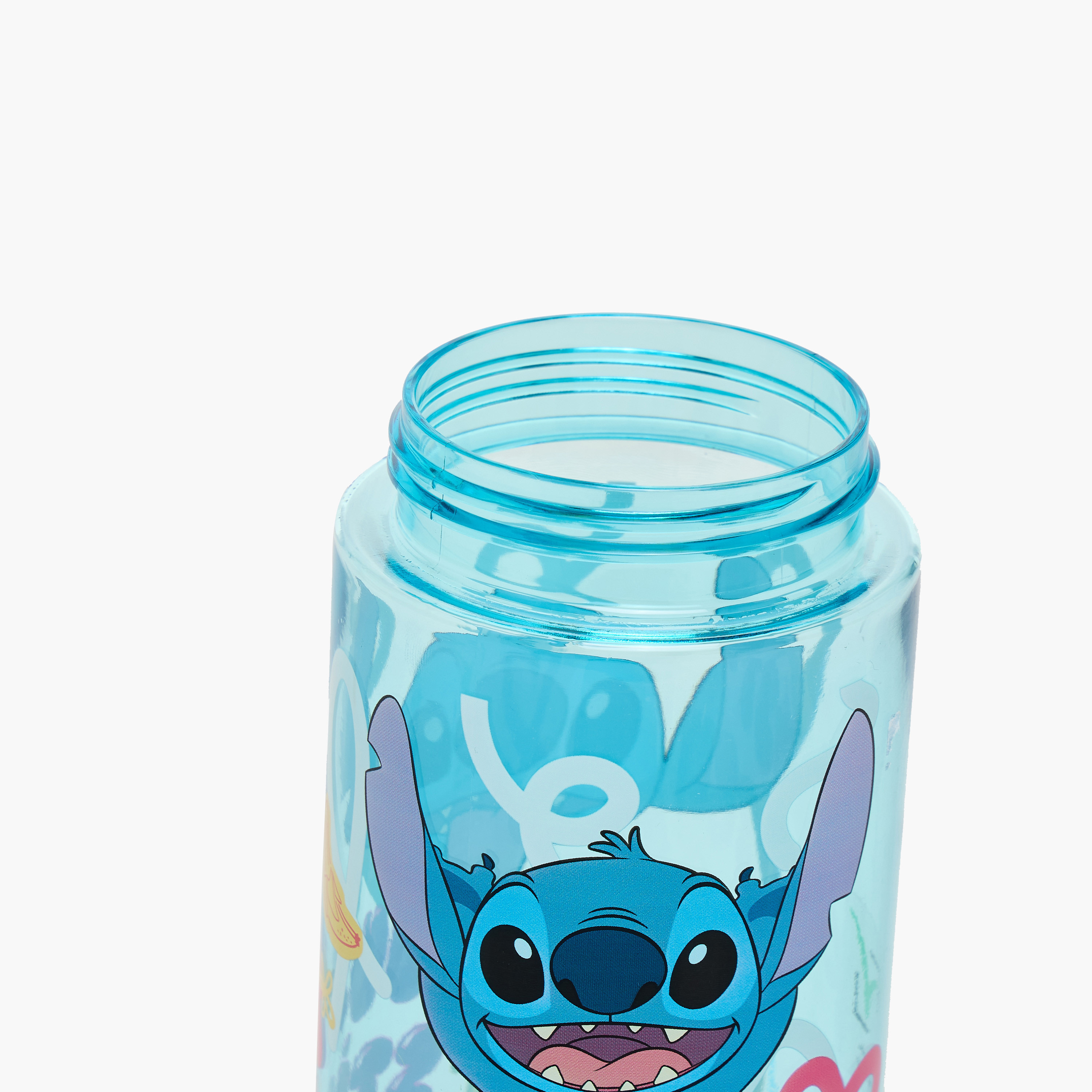 Stitch Print Water Bottle with Straw - 470 ml-school-waterbottles-image-6