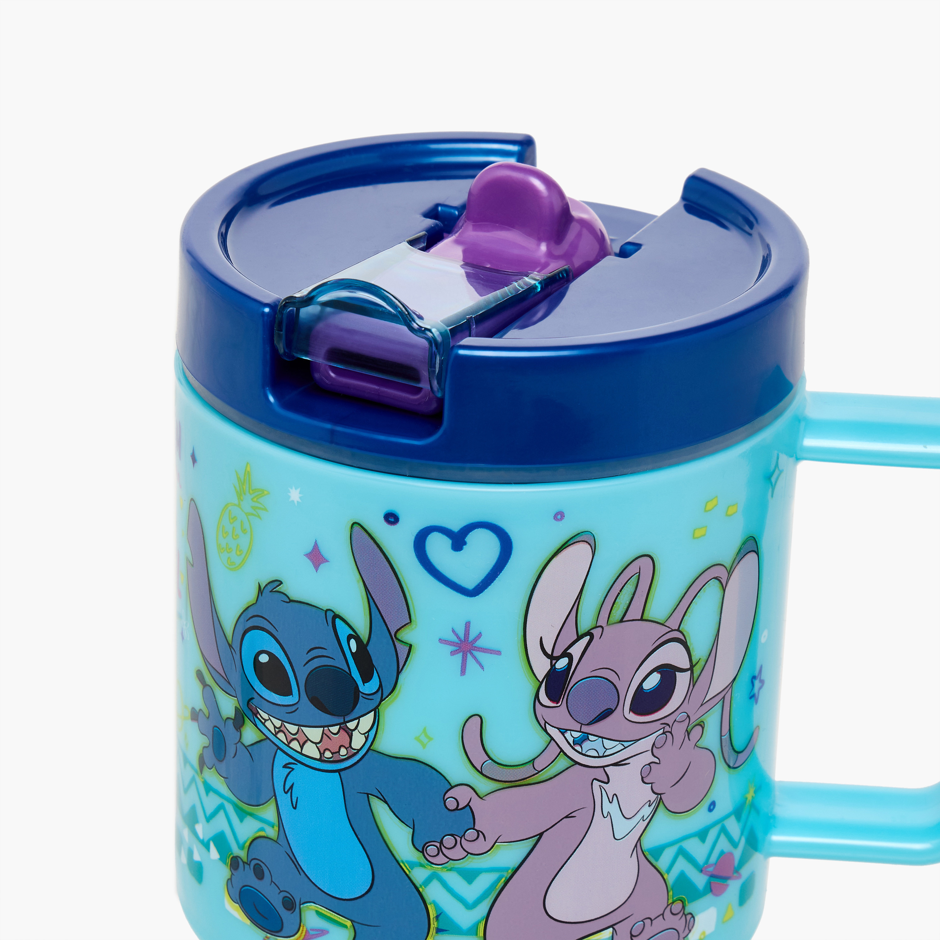 Stitch Print Water Bottle - 530 ml-household-dining-teaandcoffee-travelmugsandsippers-image-3