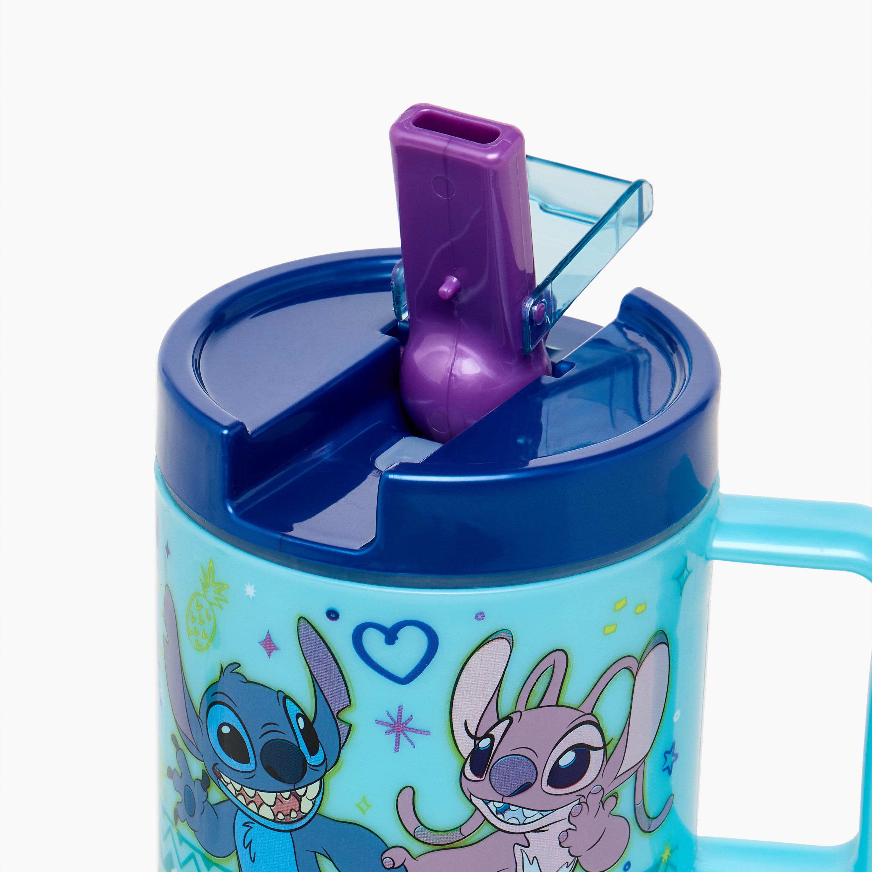 Stitch Print Water Bottle - 530 ml-household-dining-teaandcoffee-travelmugsandsippers-image-4