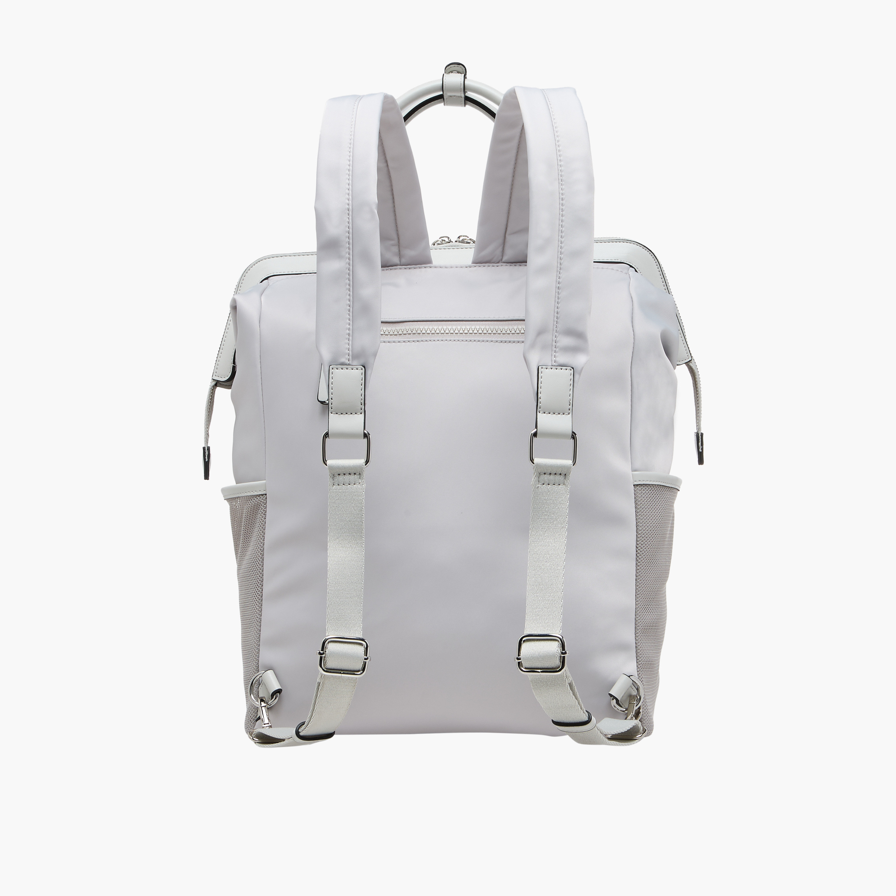 Missy Solid Backpack with Adjustable Straps and Zip Closure - 30x10x35 cm-women-bagsandwallets-backpacks-image-4