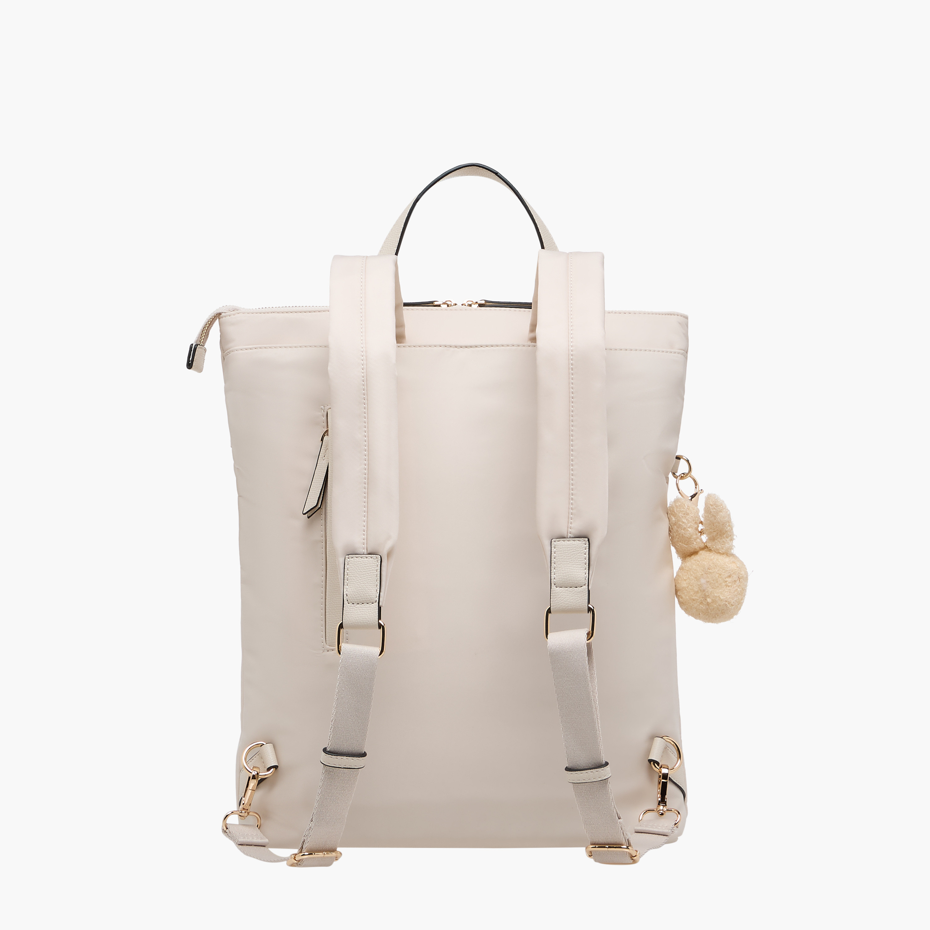 شنطة ظهر سادة بأحزمة قابلة للتعديل وسحاب إغلاق من ميسي -  32x13x34 سم-women-bagsandwallets-backpacks-image-3