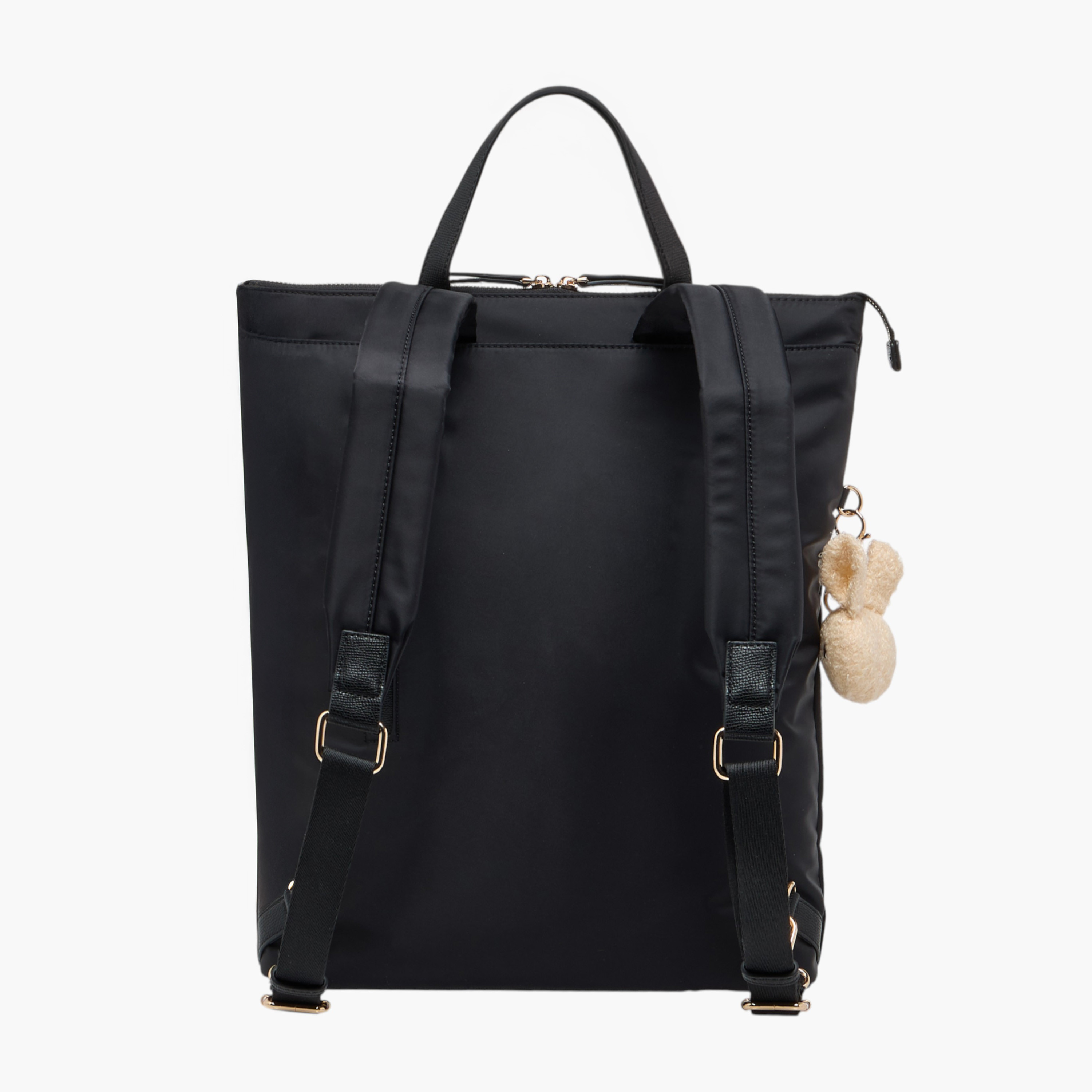 Missy Solid Backpack with Adjustable Straps and Zip Closure - 32x13x34 cm-women-bagsandwallets-backpacks-image-3