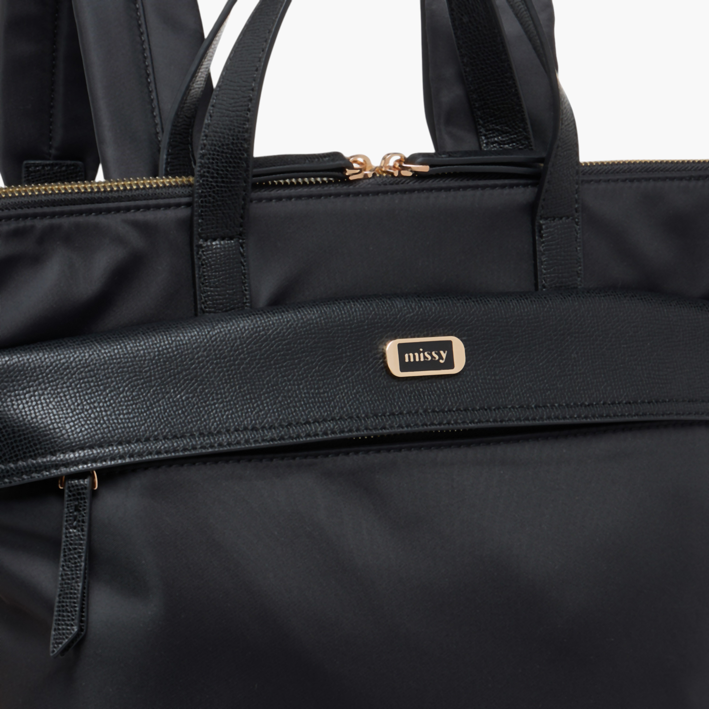 Missy Solid Backpack with Adjustable Straps and Zip Closure - 32x13x34 cm-women-bagsandwallets-backpacks-image-4