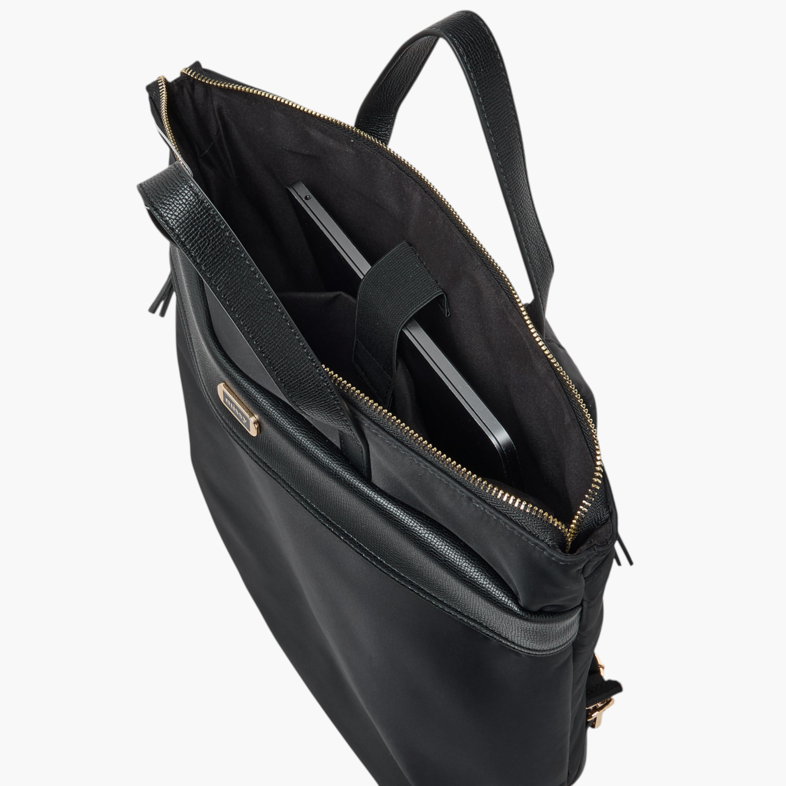 Missy Solid Backpack with Adjustable Straps and Zip Closure - 32x13x34 cm-women-bagsandwallets-backpacks-image-8