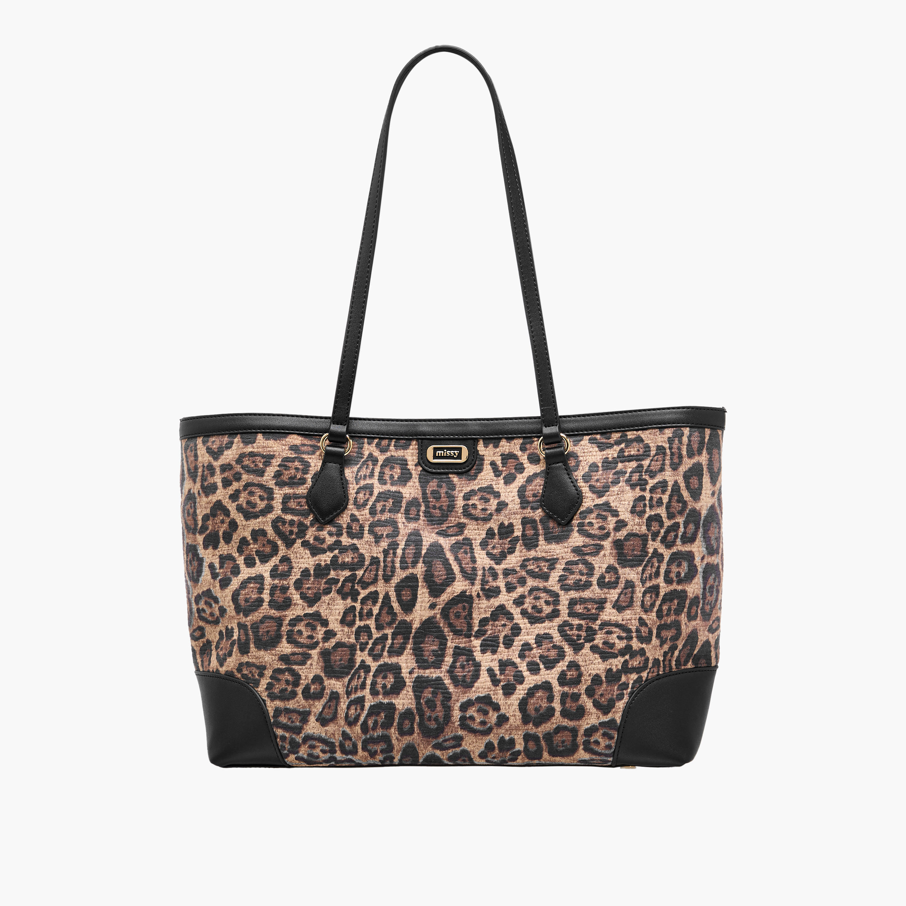 Missy Animal Print Tote Bag with Double Handle-women-bagsandwallets-handbags-image-1