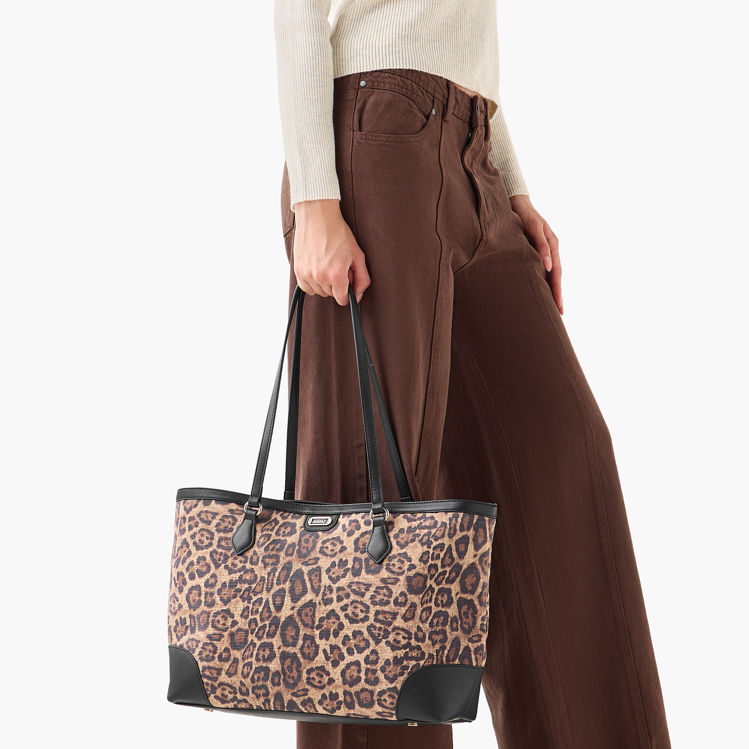 Missy Animal Print Tote Bag with Double Handle-women-bagsandwallets-handbags-image-2