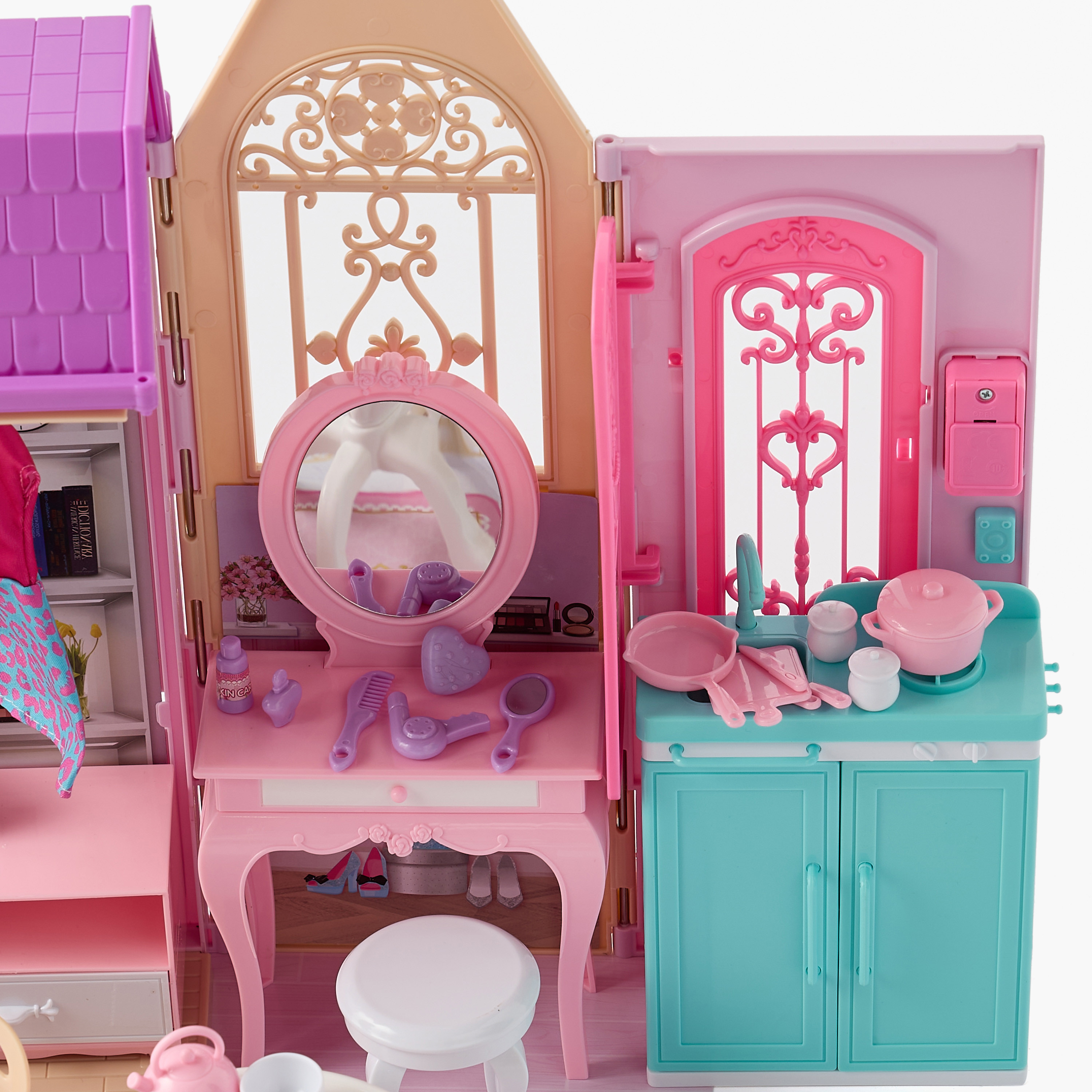 Juniors Foldable Doll House Playset-toys-dollsandplaysets-dollhouses-image-9