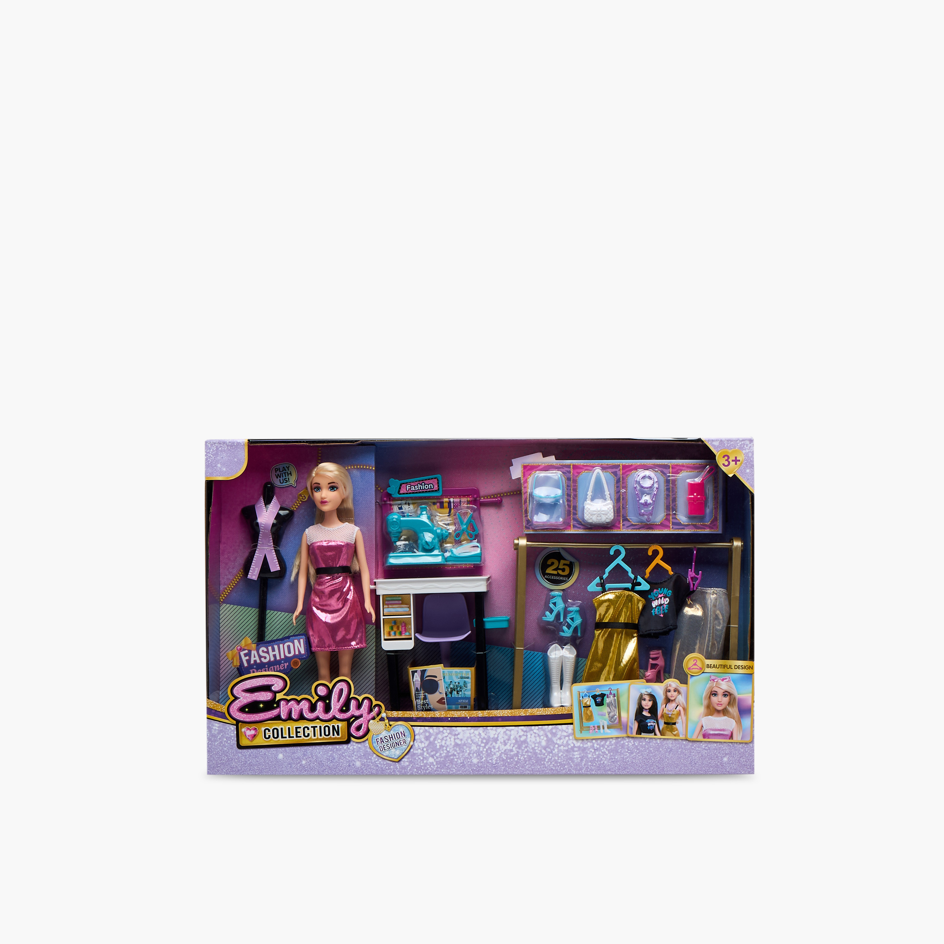 مجموعة ألعاب دمية مصممة الأزياء إيميلي من جونيورز - 11.5 بوصة-toys-dollsandplaysets-dollplaysets-image-11