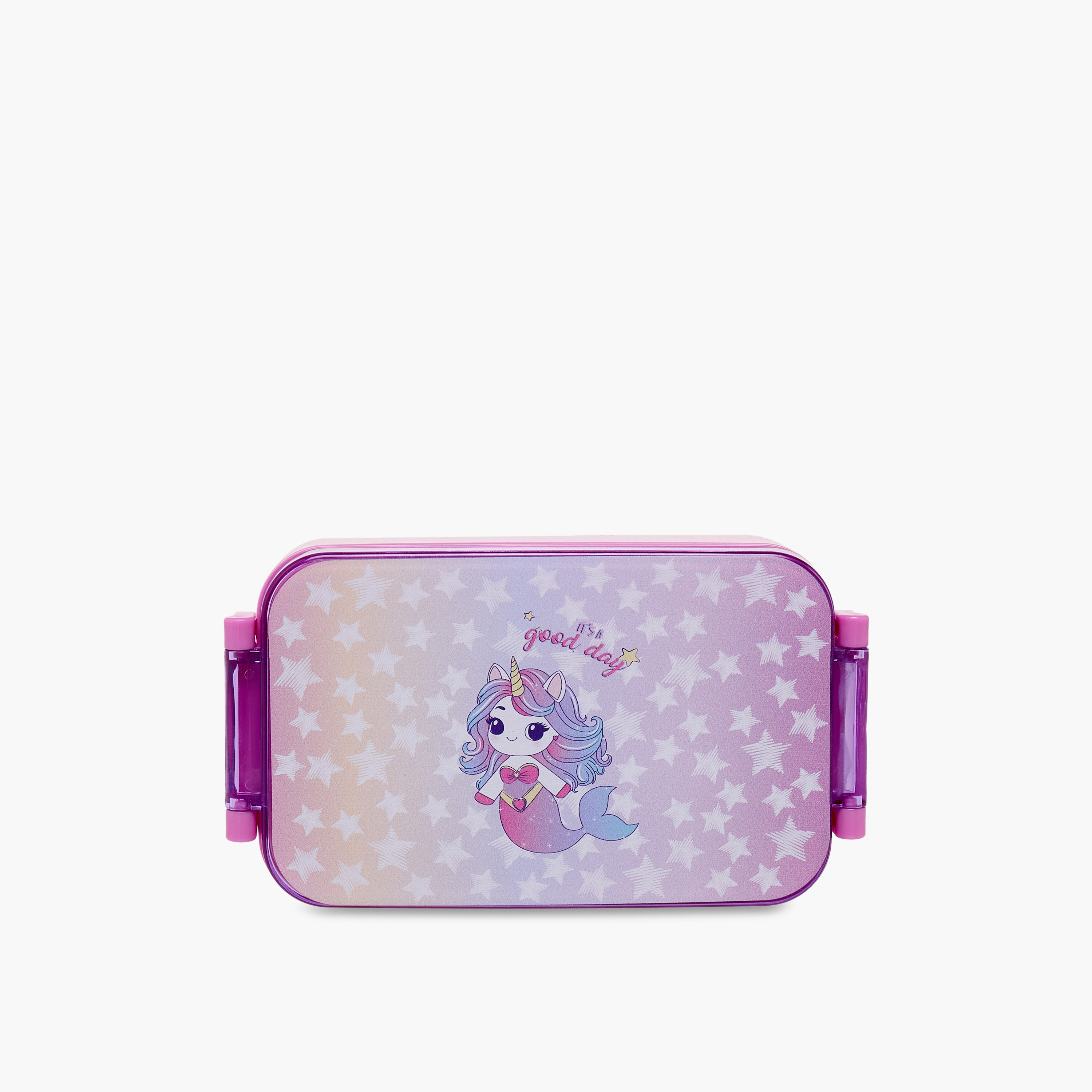 Juniors Unicorn Print Lunch Box with Clip Lock Closure-school-lunchessentials-lunchboxes-image-3