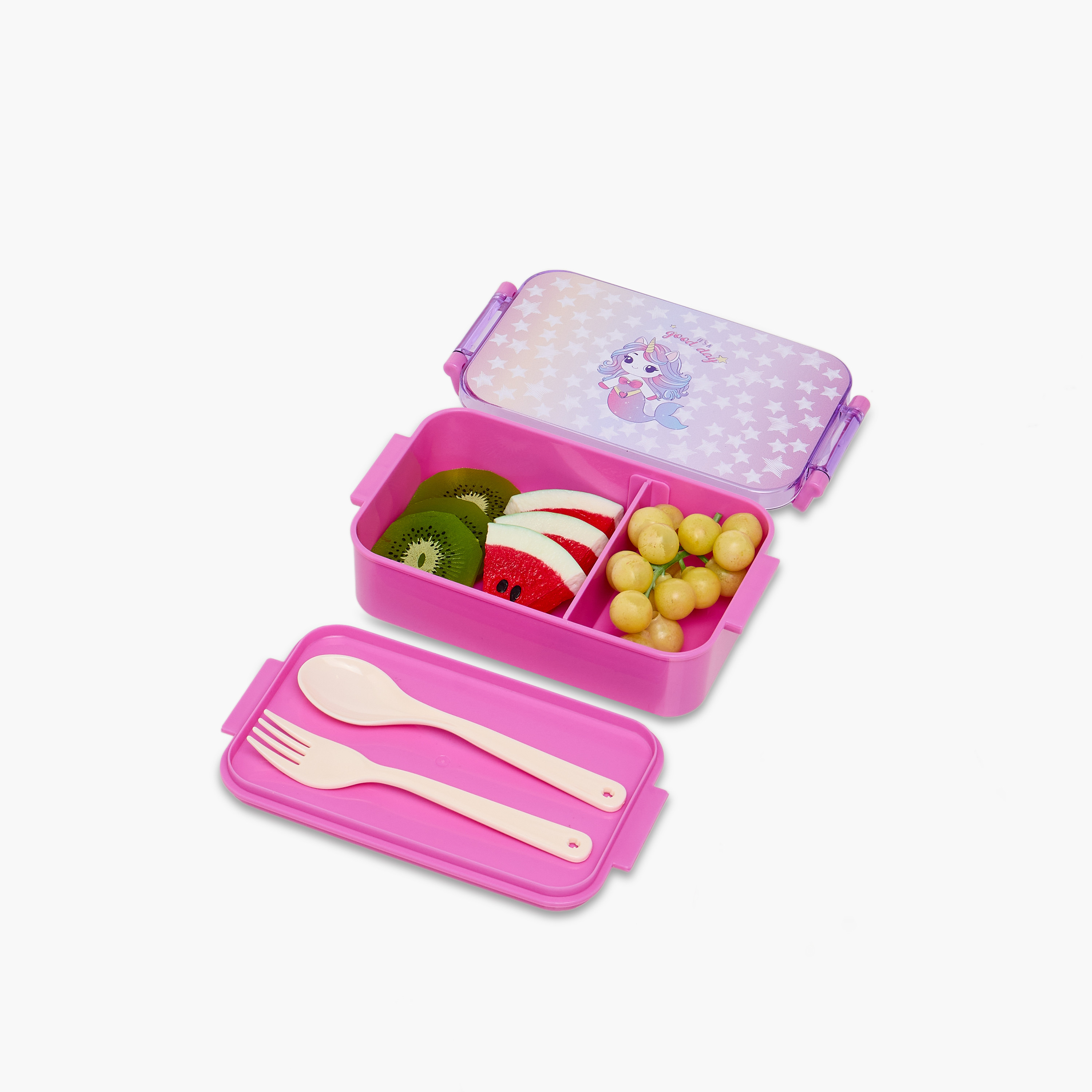 Juniors Unicorn Print Lunch Box with Clip Lock Closure-school-lunchessentials-lunchboxes-image-8