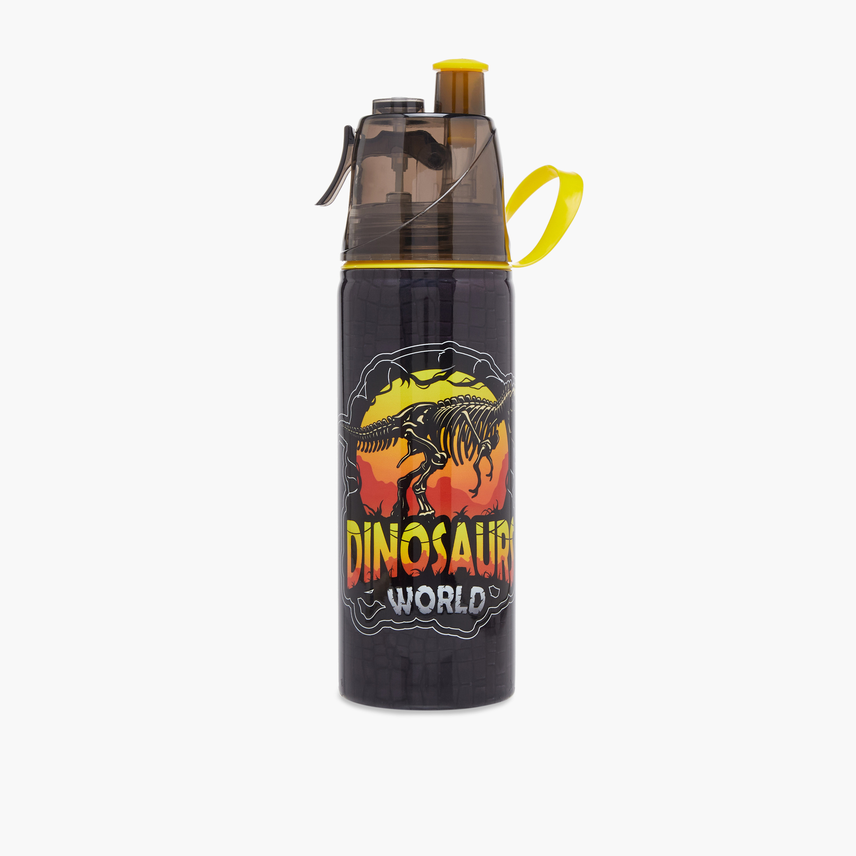 Juniors Dinosaur Stainless Steel Water Bottle with Water Mist Trigger – 500 ml-school-waterbottles-image-1