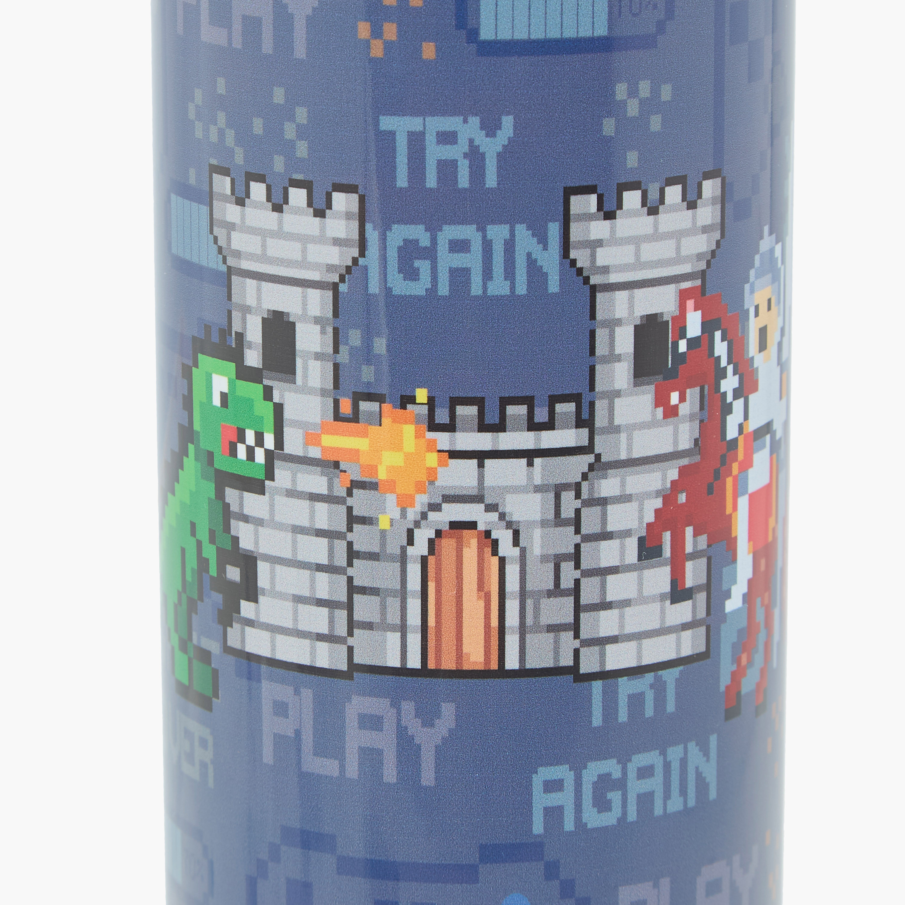 Juniors Dinosaur Stainless Steel Water Bottle with Water Mist Trigger – 500 ml-school-waterbottles-image-7