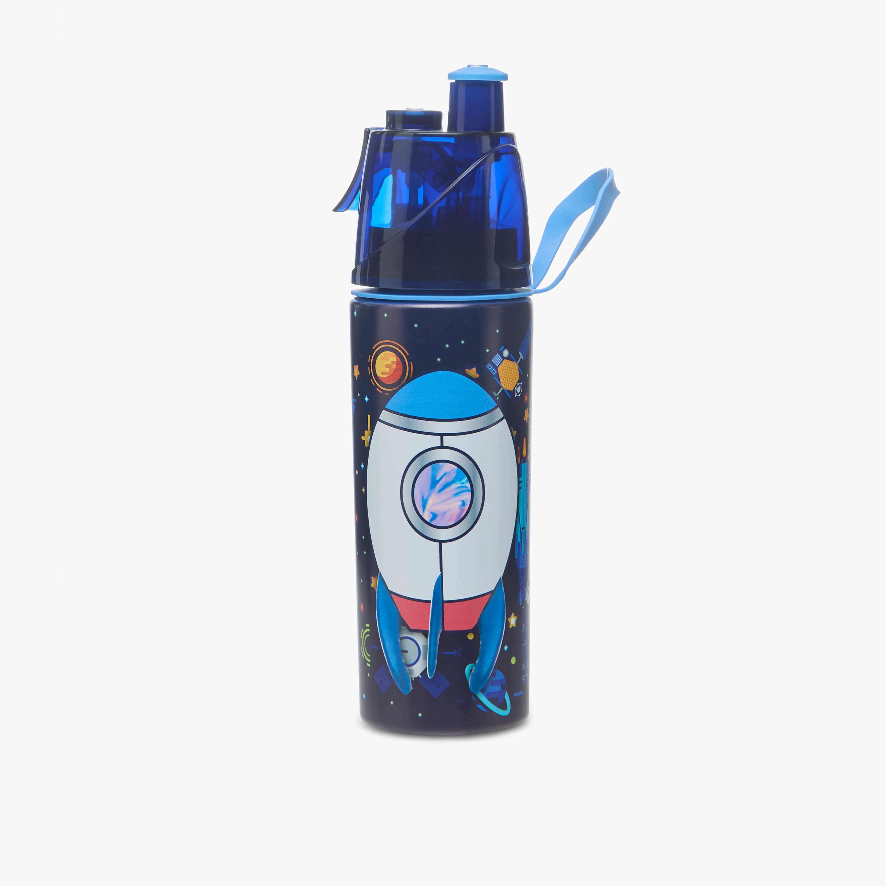 Juniors Space Tritan Water Bottle with Water Mist Trigger – 500 ml-school-waterbottles-image-1
