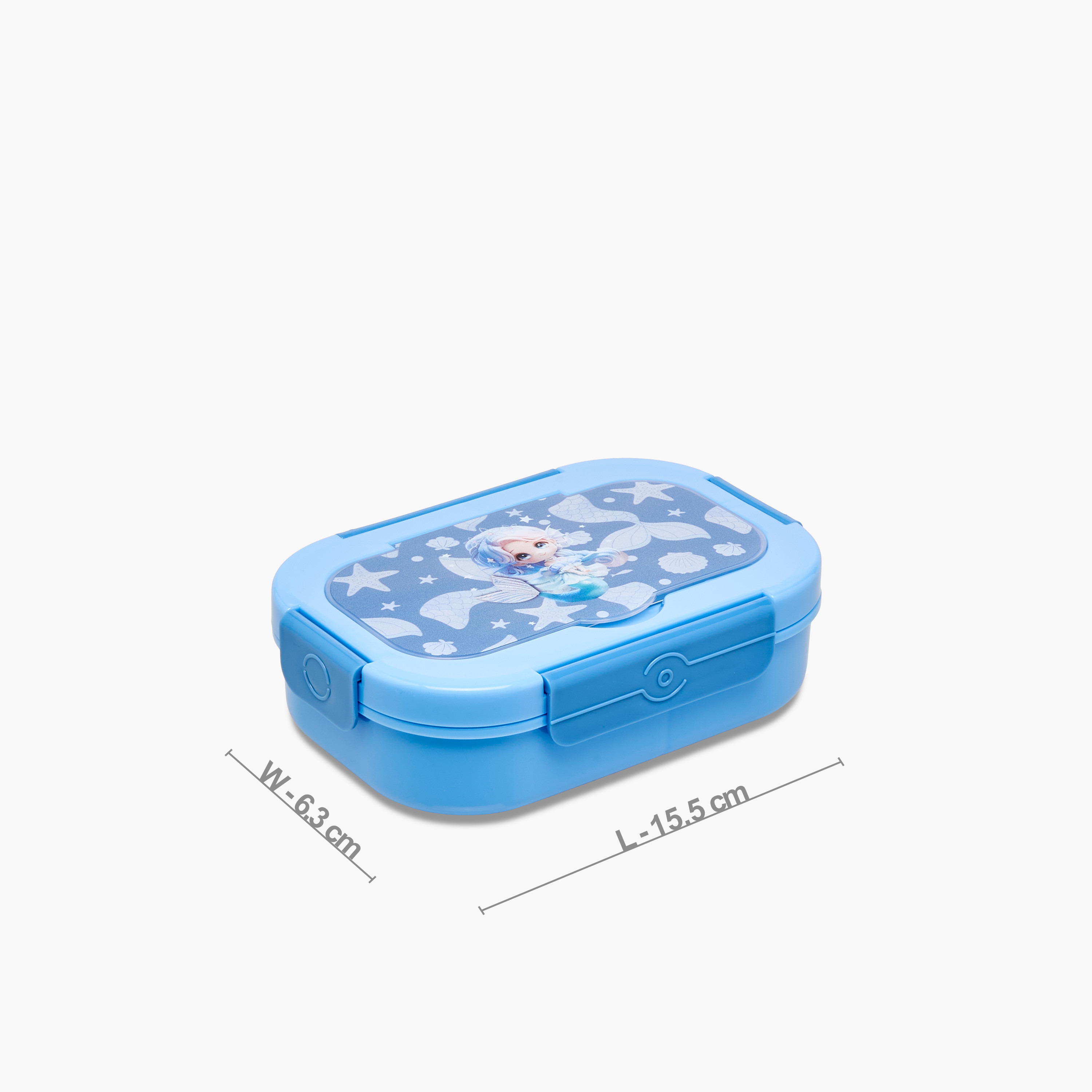 Juniors Mermaid Print Lunch Box with Clip Lock Closure-school-lunchessentials-lunchboxes-image-2