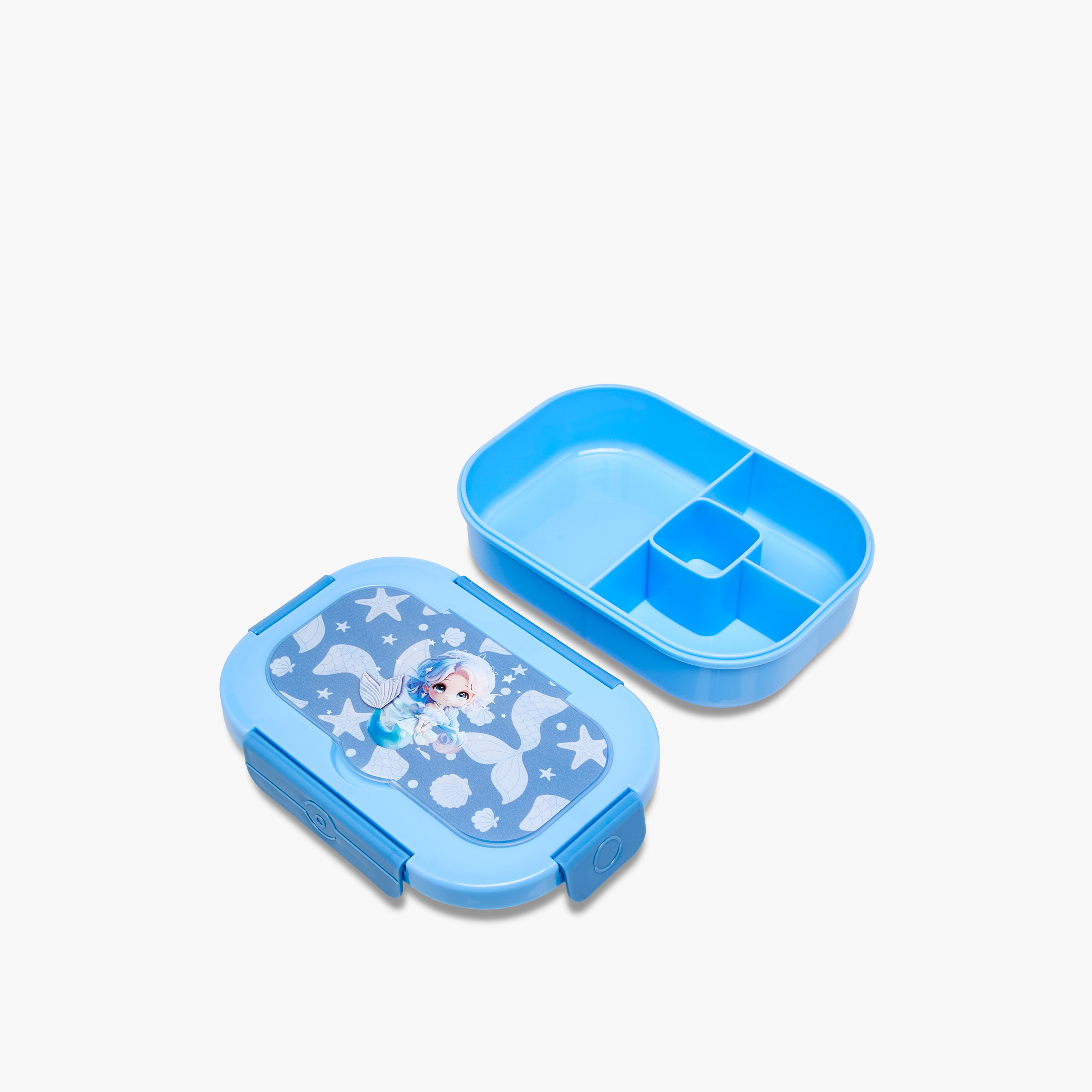 Juniors Mermaid Print Lunch Box with Clip Lock Closure-school-lunchessentials-lunchboxes-image-5