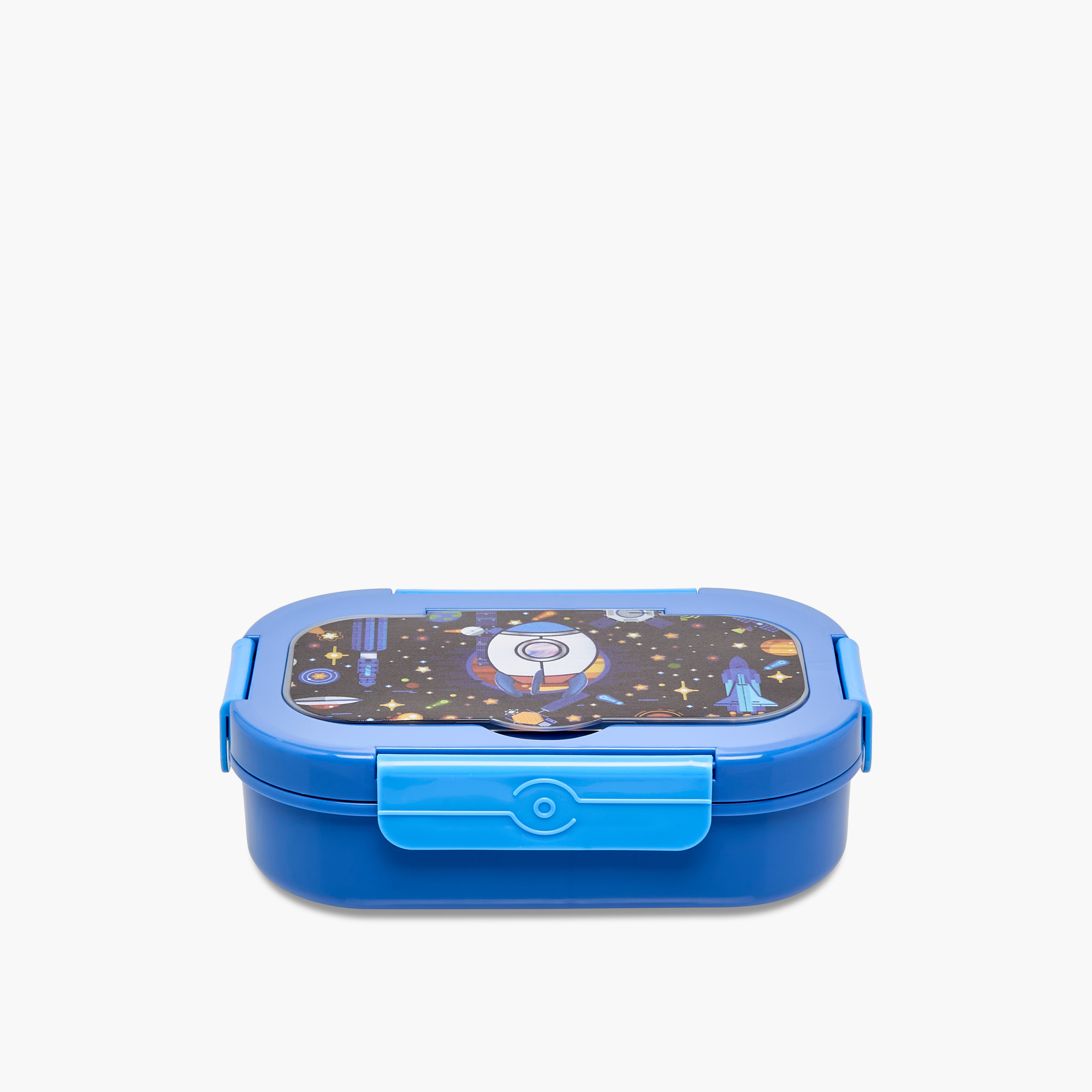 Juniors Spaceship Print Lunch Box with Clip Lock Closure-school-lunchessentials-lunchboxes-image-1