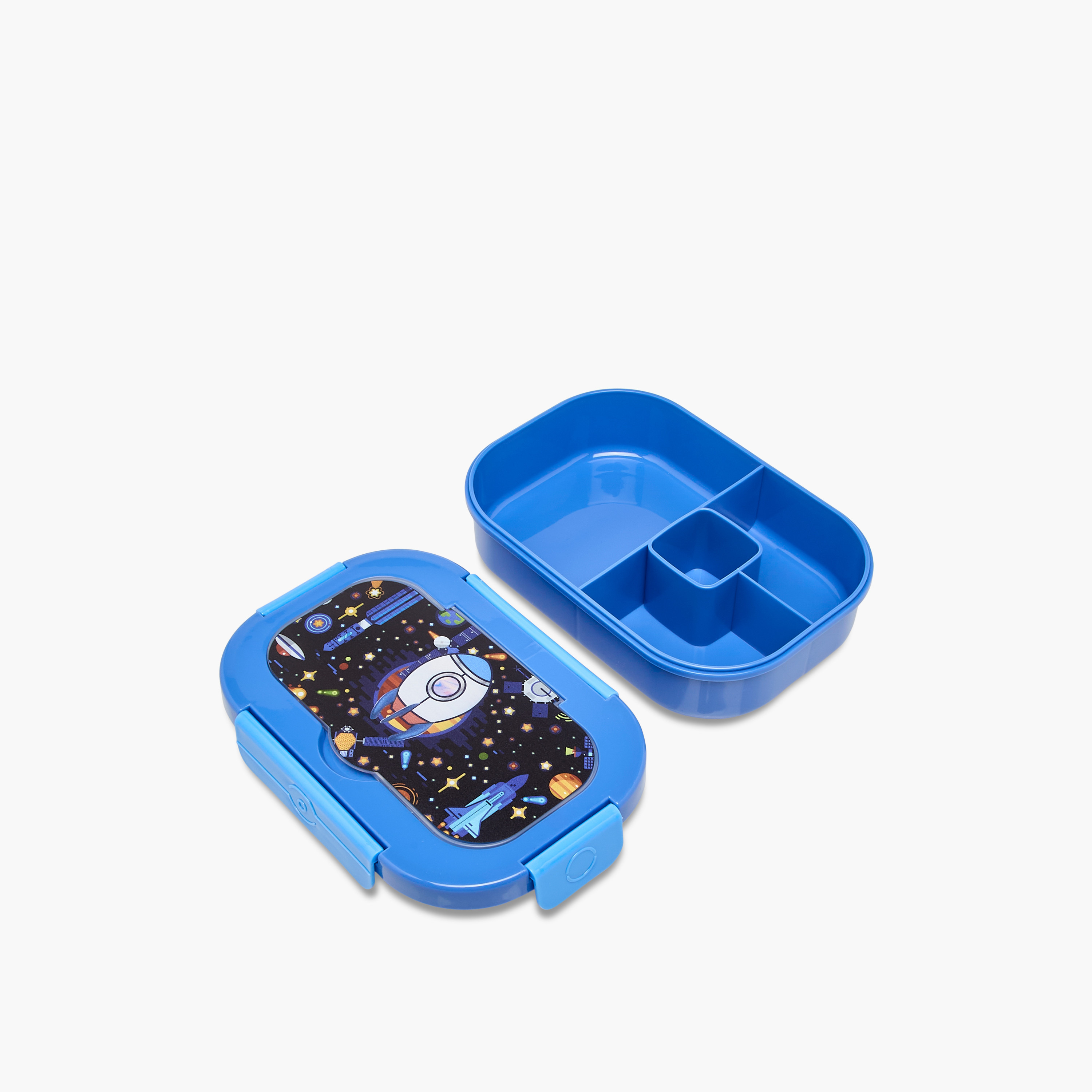 Juniors Spaceship Print Lunch Box with Clip Lock Closure-school-lunchessentials-lunchboxes-image-5