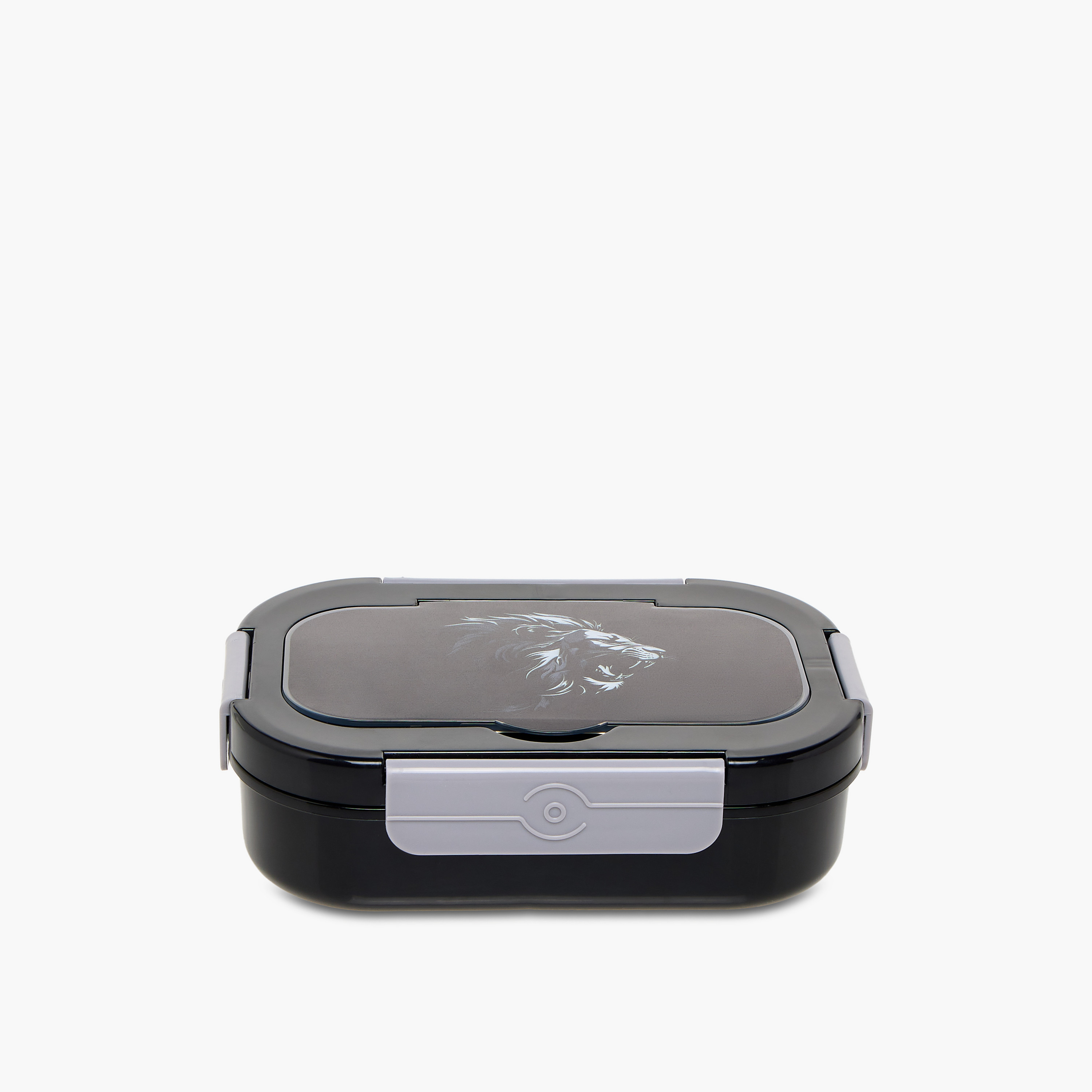 Juniors Lion Print Lunch Box with Clip Lock Closure-school-lunchessentials-lunchboxes-image-1