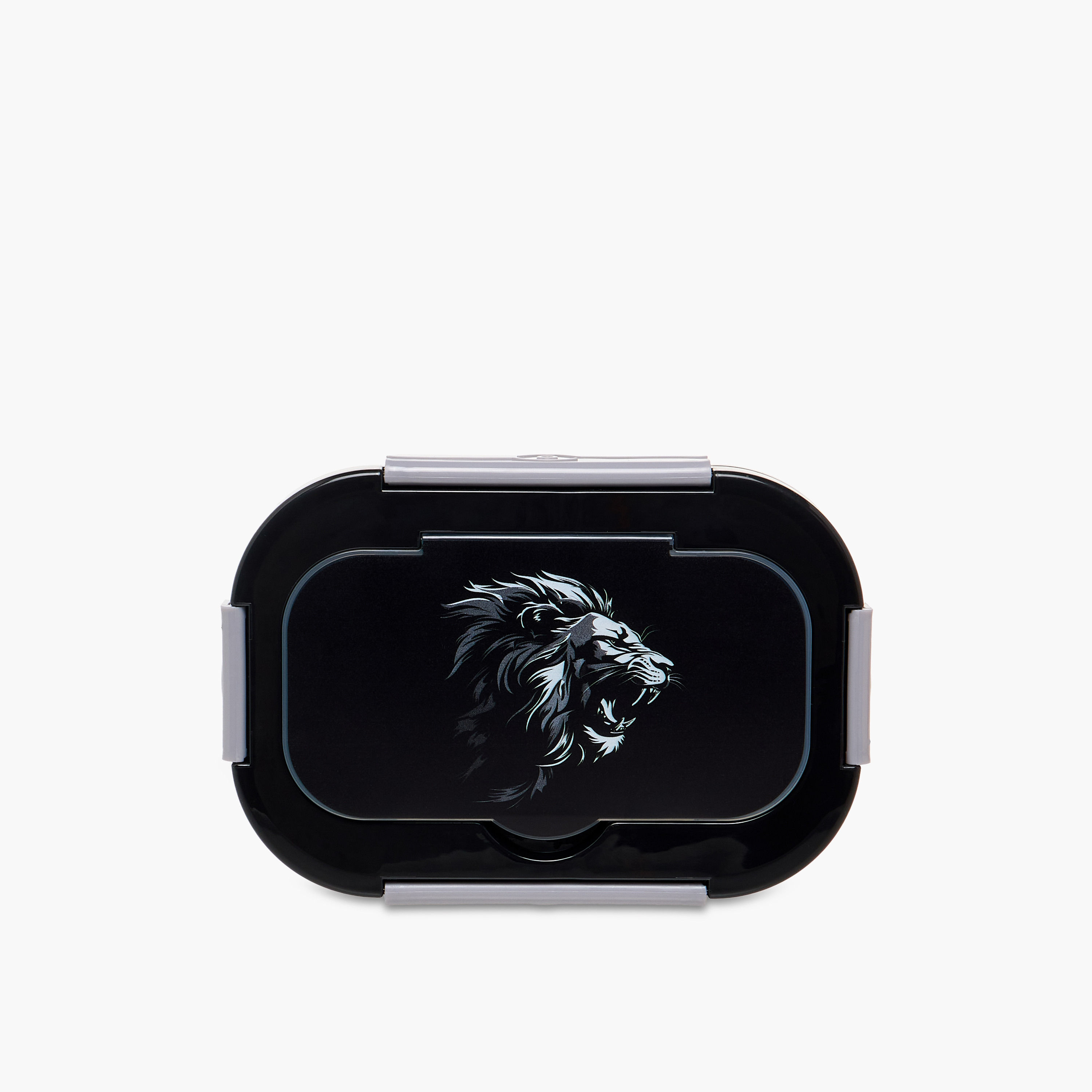 Juniors Lion Print Lunch Box with Clip Lock Closure-school-lunchessentials-lunchboxes-image-3
