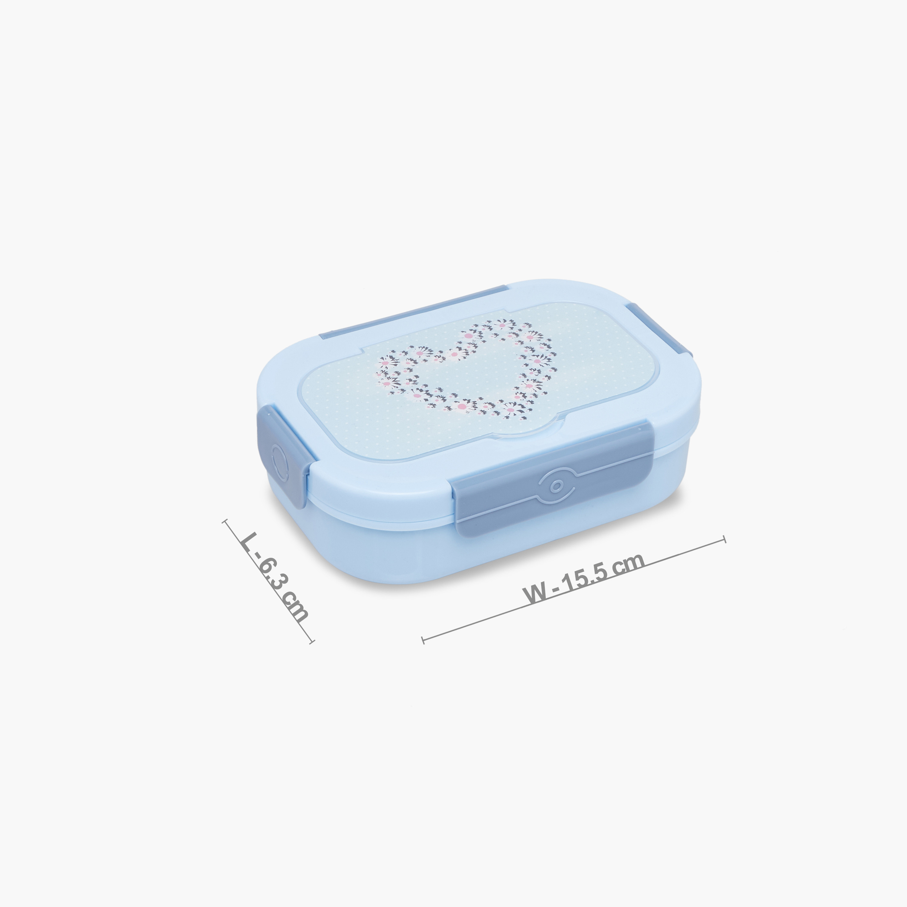 Juniors Heart Print Lunch Box with Cutlery - 630 ml-school-lunchessentials-lunchboxes-image-2