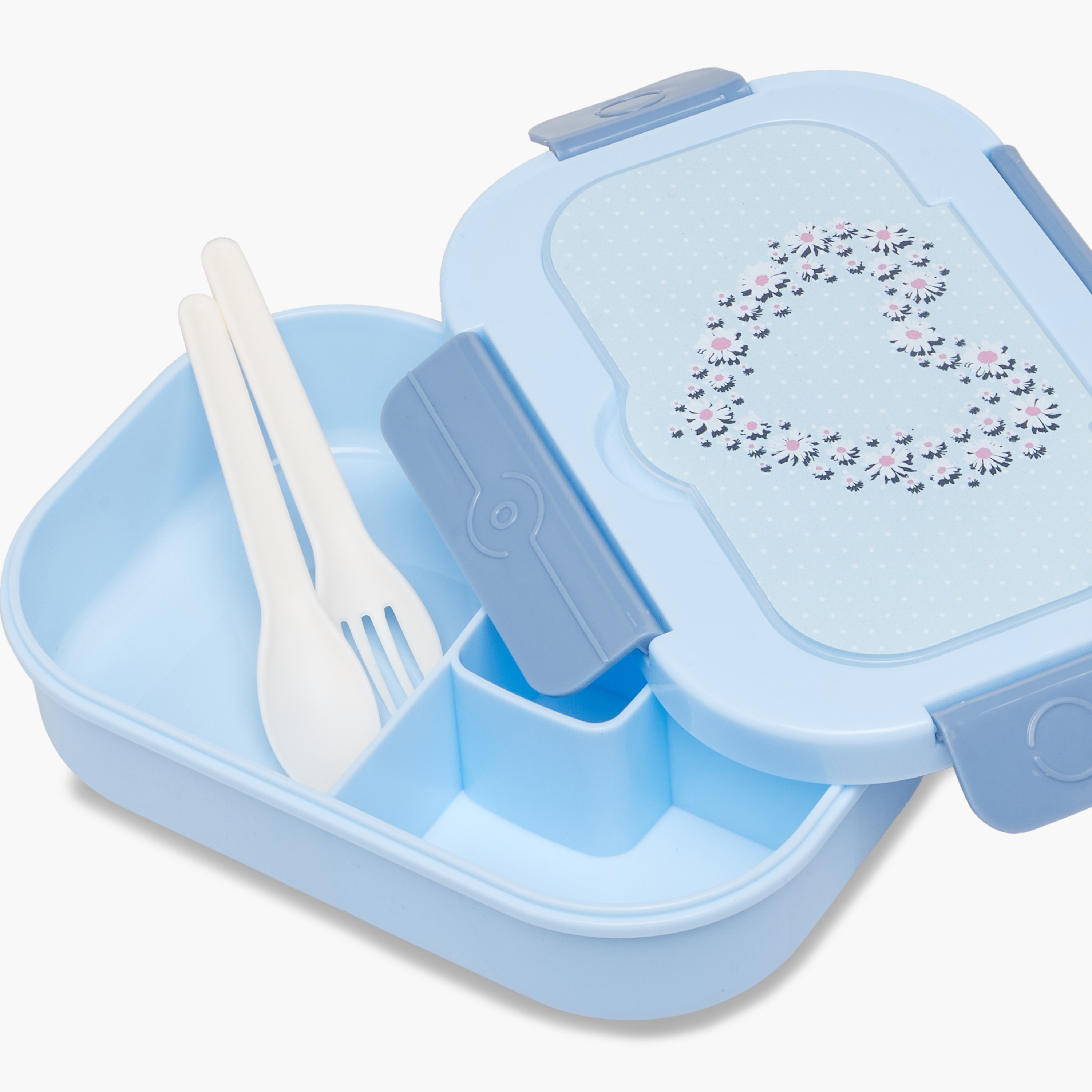 Juniors Heart Print Lunch Box with Cutlery - 630 ml-school-lunchessentials-lunchboxes-image-5