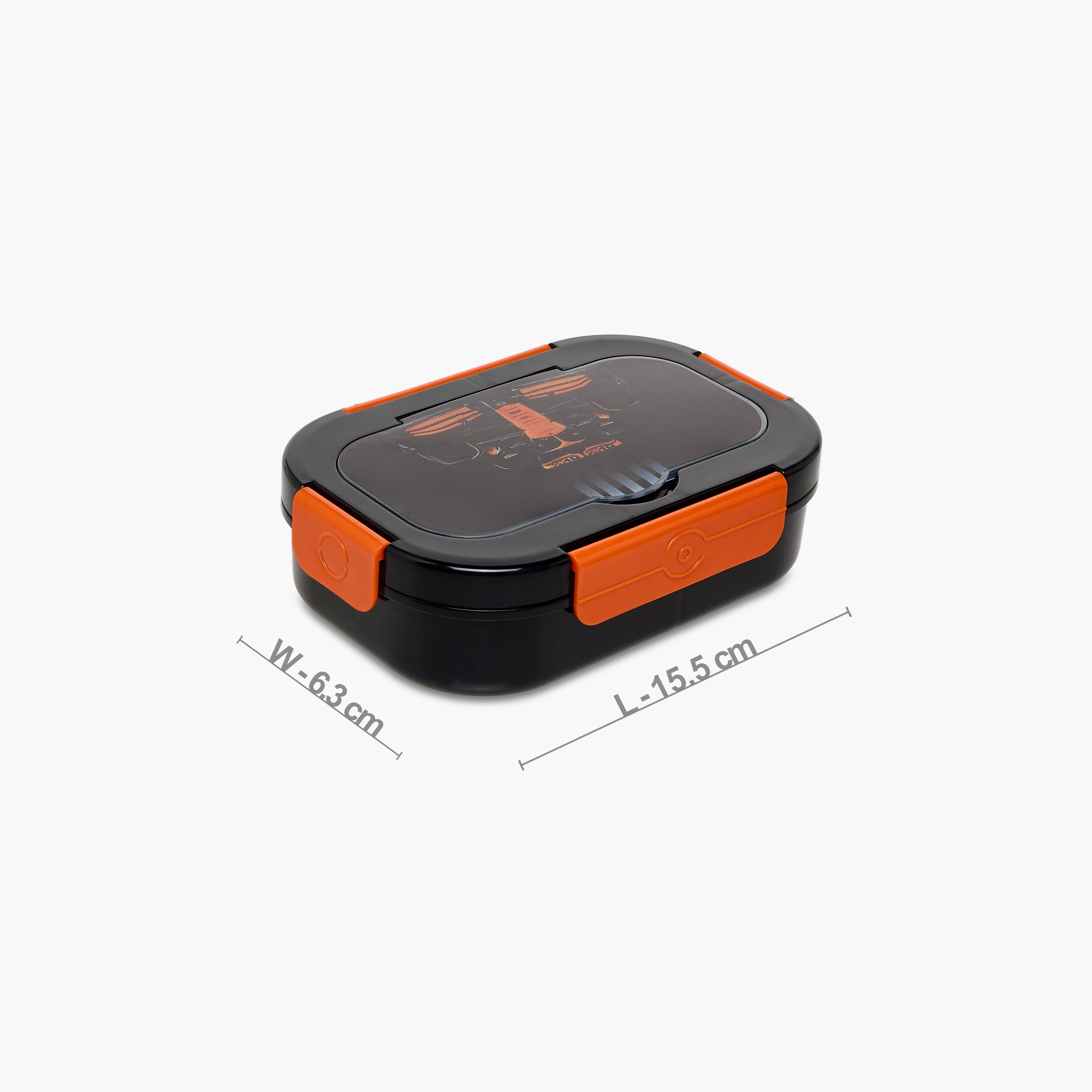 Juniors McLaren Formula 1 Print Lunch Box with Clip Lock Closure-school-lunchessentials-lunchboxes-image-2