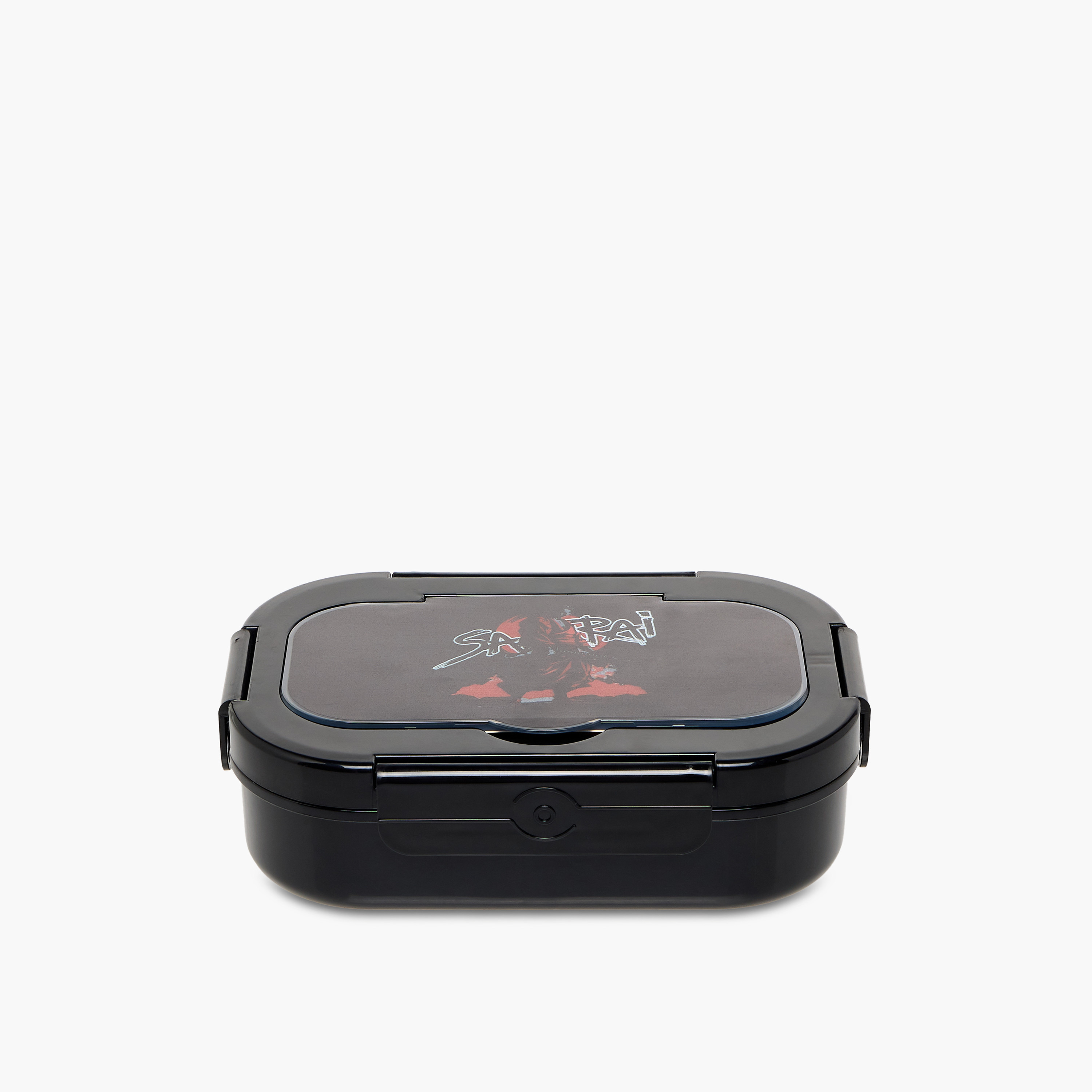 Juniors Samurai Print Lunch Box with Clip Lock Closure-school-lunchessentials-lunchboxes-image-1