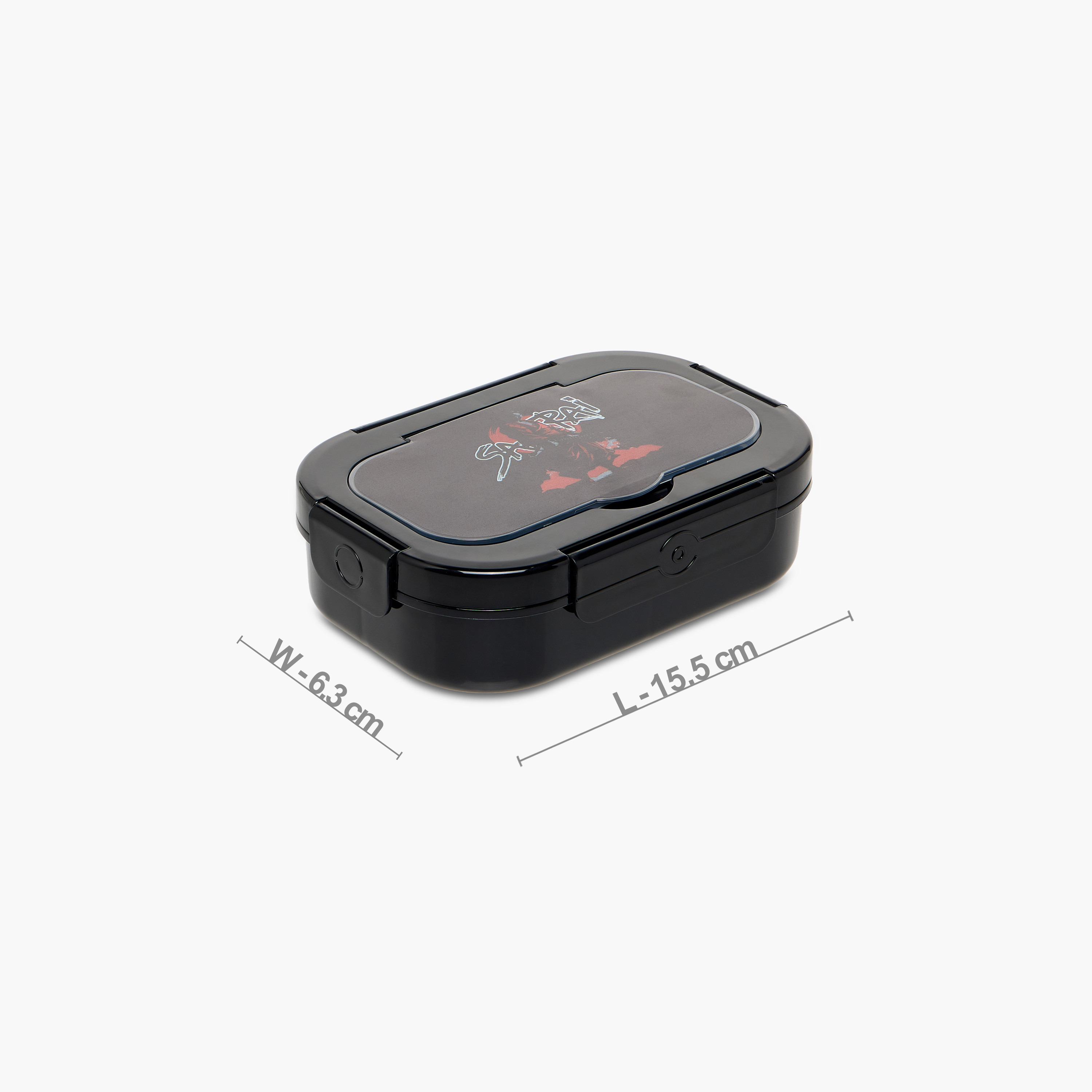 Juniors Samurai Print Lunch Box with Clip Lock Closure-school-lunchessentials-lunchboxes-image-2